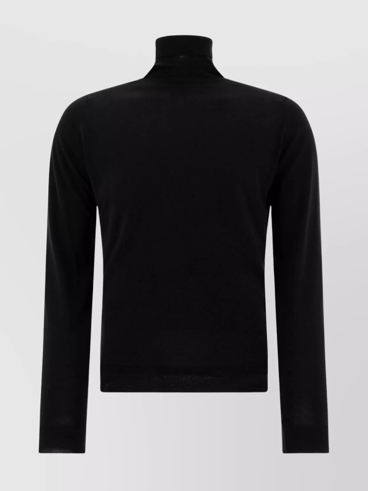 トップス JOHN SMEDLEY SWEATER KNIT Black Tapton Pullover – Henry Singer