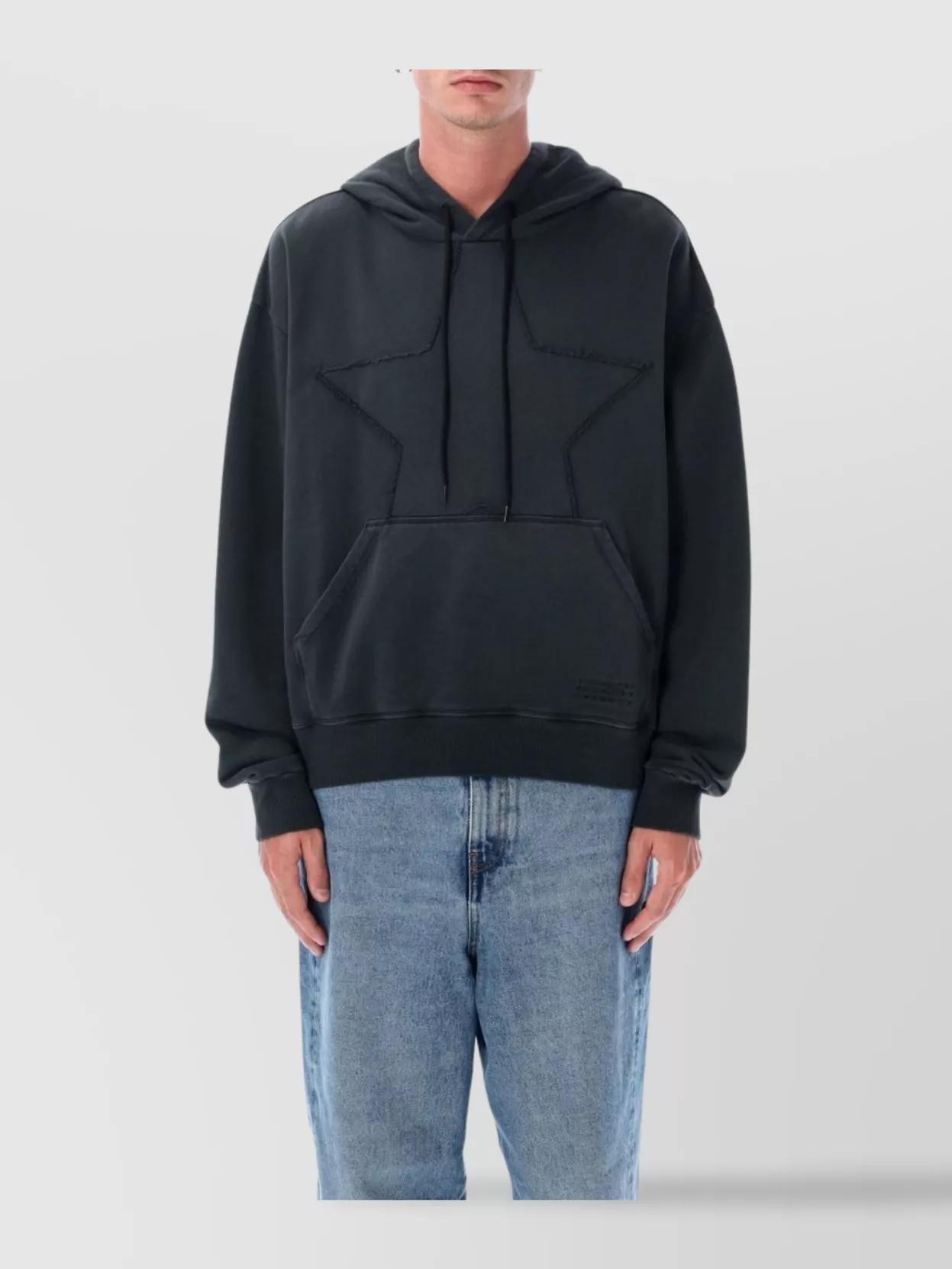 パーカー・フーディ Mm6 By Maison Margiela Classic Black Hoodie With Spacious MM6 by Maison Martin Margiela Hoodies for Men | Online Sale