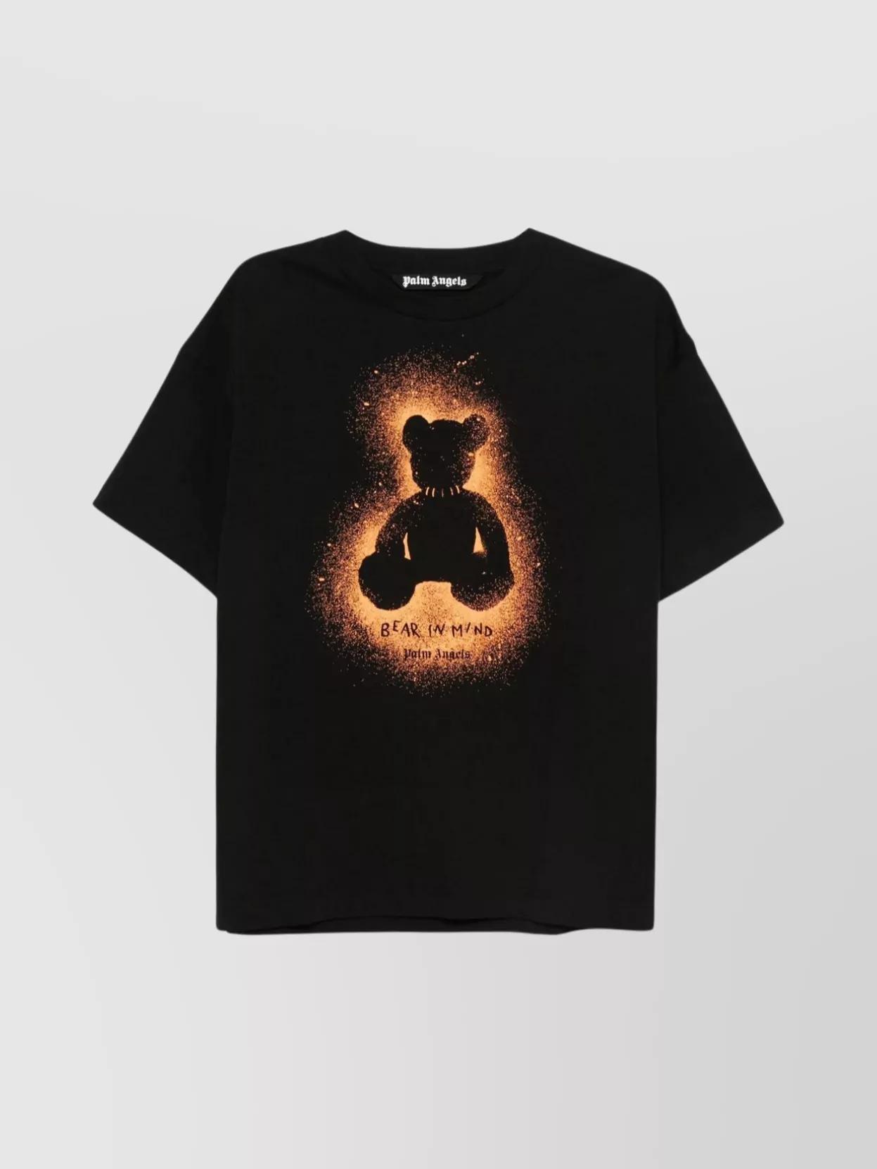 Palm Angels｜SHORT-SLEEVED ROUND NECK T-SHIRTS (PWAA064F Palm Angels Short sleeve t-shirts for Men | Online Sale up