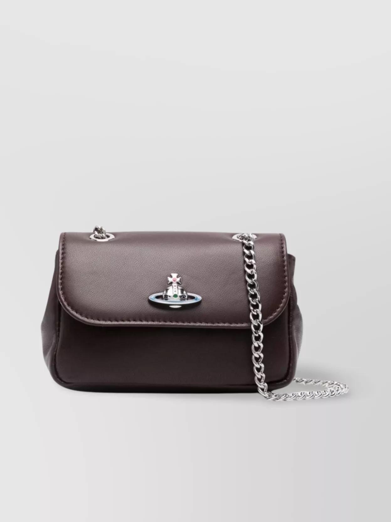 vivienne-westwood-leather-shoulder-bag-with-chain-link-strap-in-brown