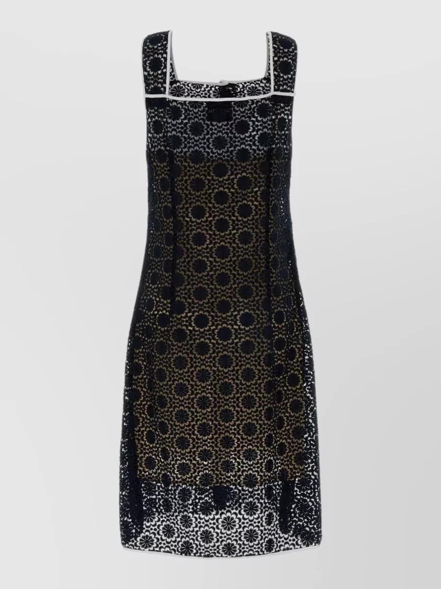 princess polly baby blue dress Embellished sheer lace gown in black - Self Portrait main image 1