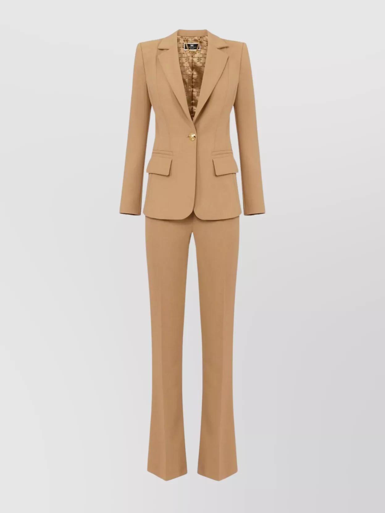 セットアップ ELISABETTA FRANCHI Women Suits LAB75951E2DJ4 Yellow Jumpsuit Curry Elisabetta Franchi - Le Follie Shop