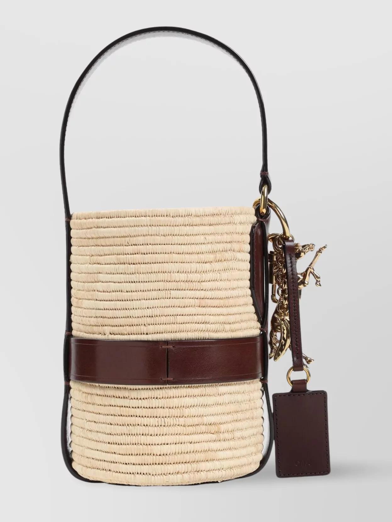 【送料&関税込】ChloAC Kerala 25 Raffia Shoulder Bag Chloé Kerala 25 Raffia Shoulder Bag in Natural | Lyst