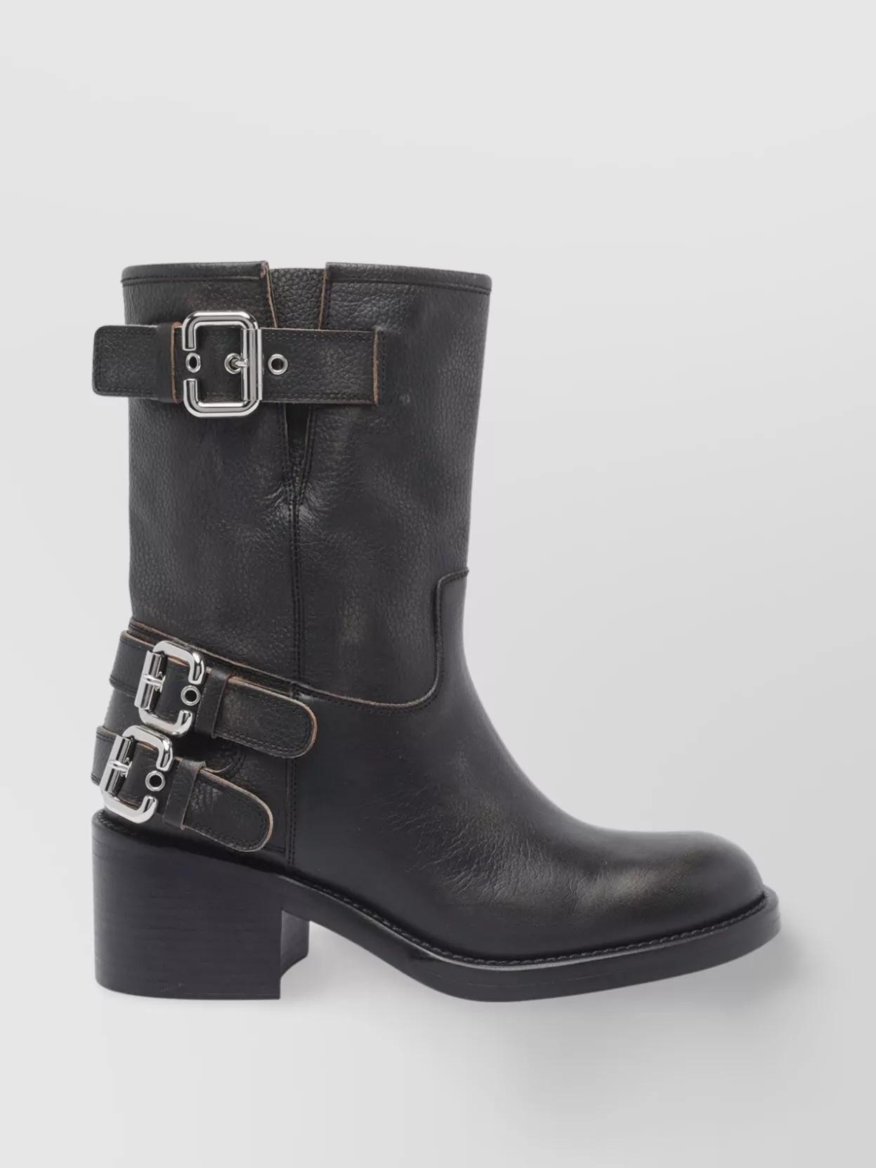最終値下げ！Chloe(クロエ) JAMIE ANKLE BOOTS 36 CHLOÉ Jamie leather and ribbed-knit ankle boots | THE OUTNET