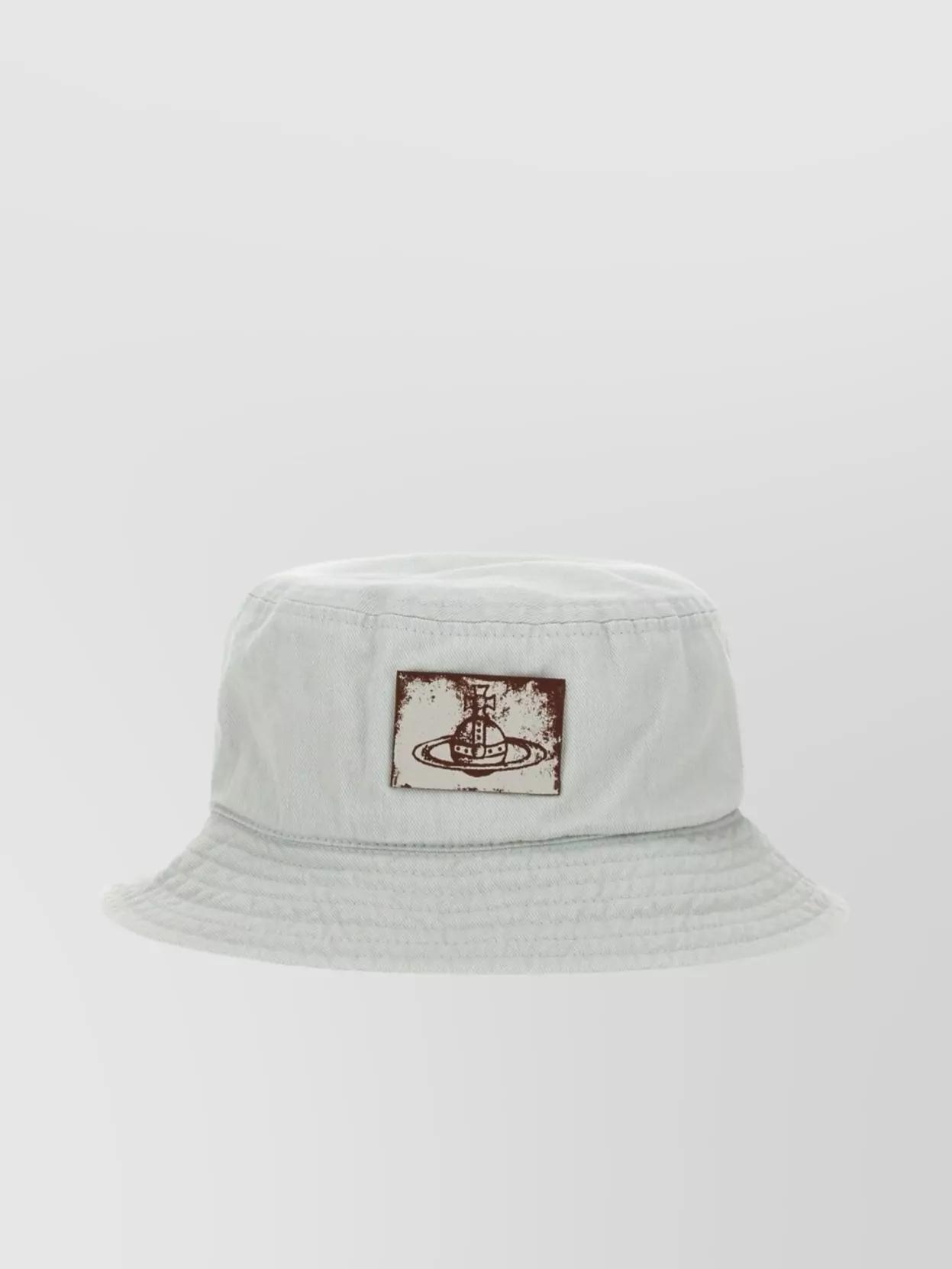 Vivienne Westwood Logo Bucket Hat Stitched Detailing in