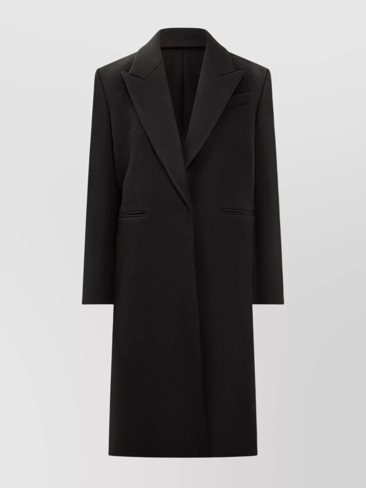 【送料&関税込】Givenchy Black Wool Blend Coat Givenchy Coats for Women | Online Sale up to 80% off | Lyst