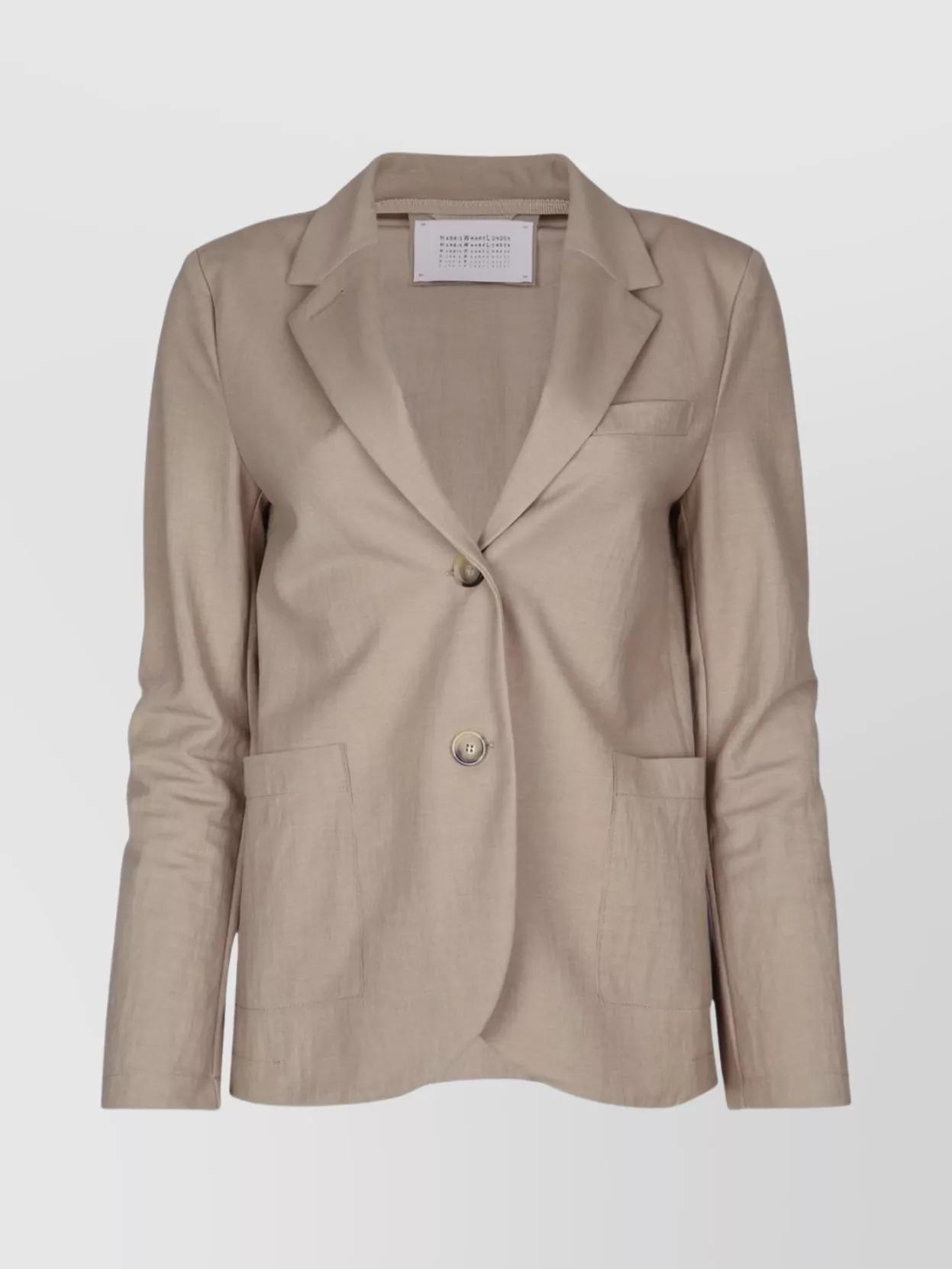 ジャケット HARRIS WHARF LONDON Women Stand Up Collar Blazer Rayon Harris Wharf London Women Women Stand Up Collar Blazer Rayon