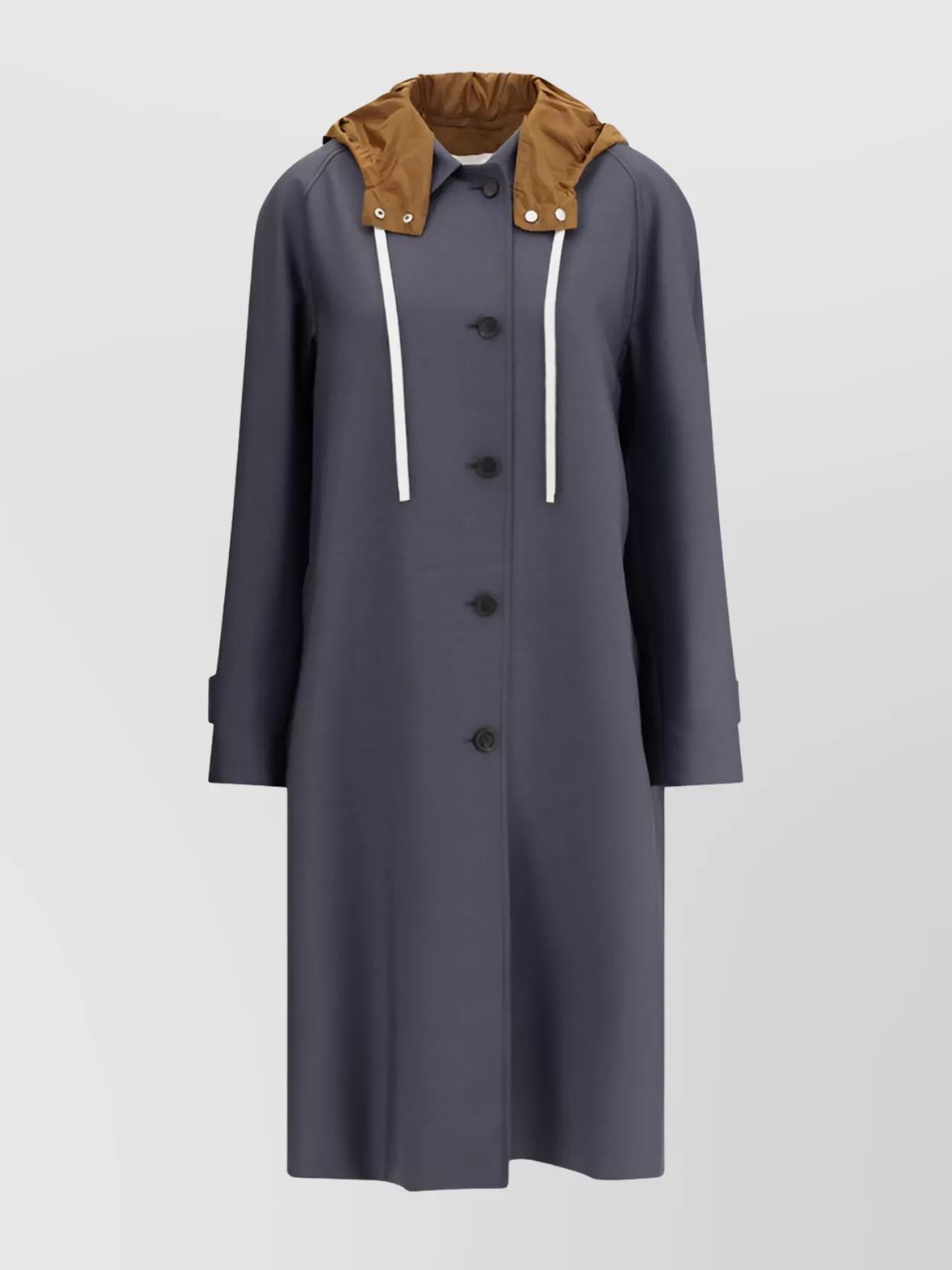 トレンチコート MIUMIU NAVY BLUE COTTON TRENCH COAT Miu Miu Coats & Jackets for Women