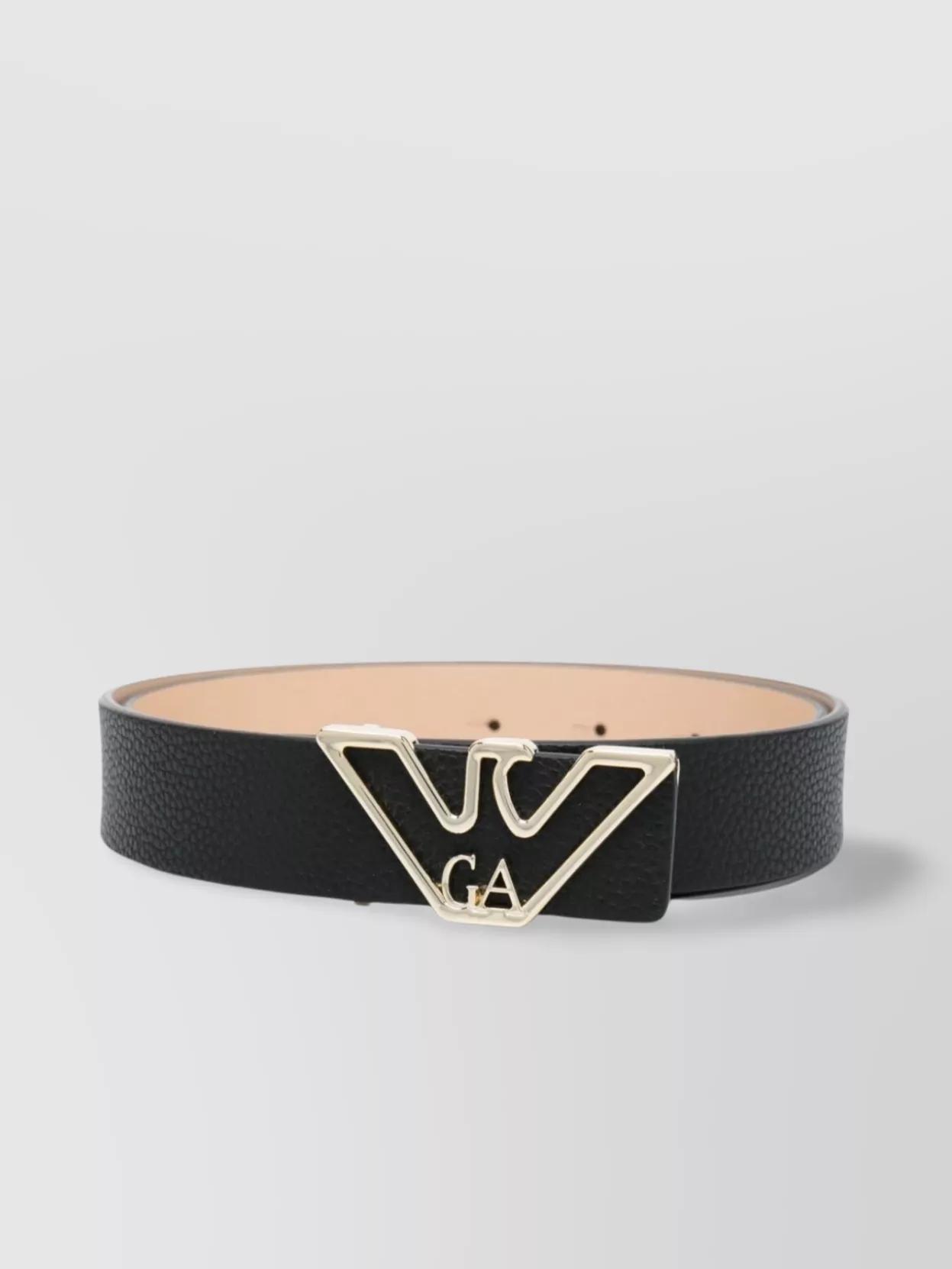 emporio armani logo belt