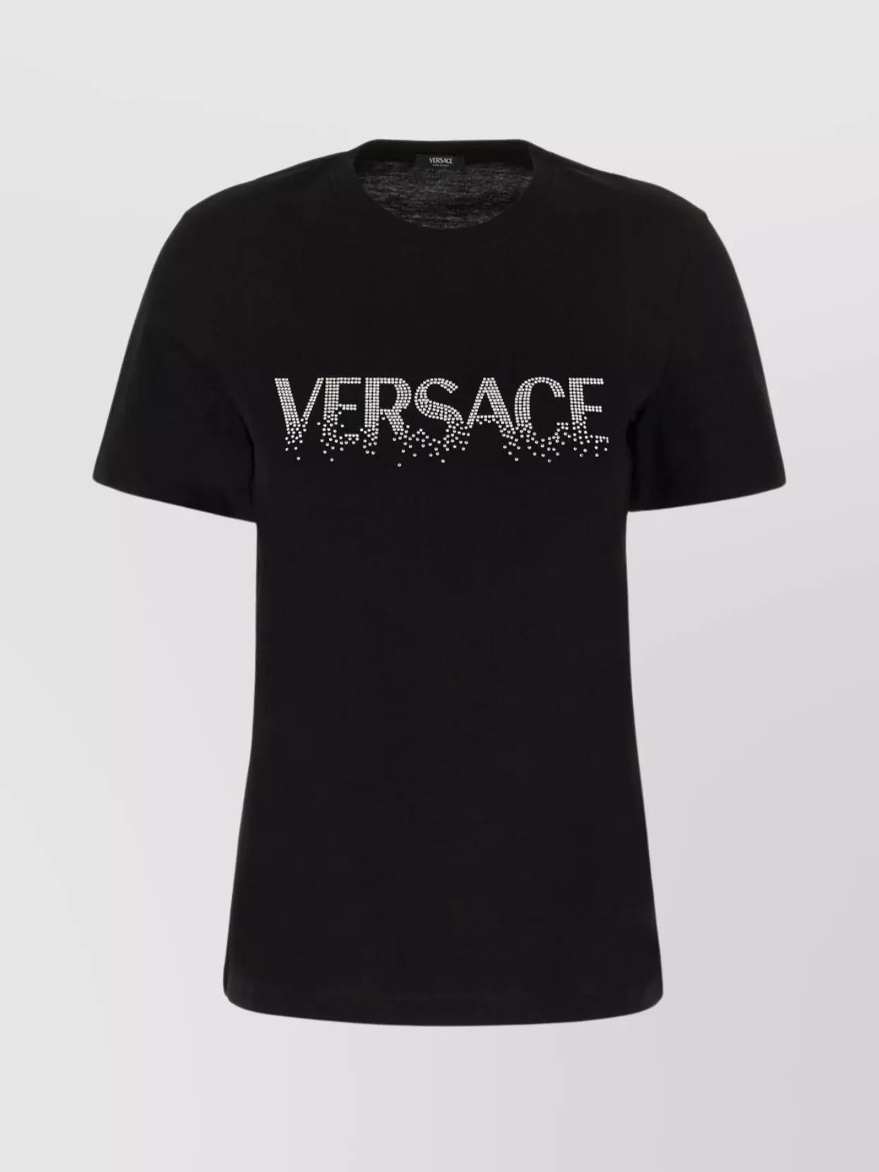☆関税込み☆【VERSACE】クリスタル ロゴ Tシャツ Versace T-shirts for Women | Online Sale up to 70% off | Lyst