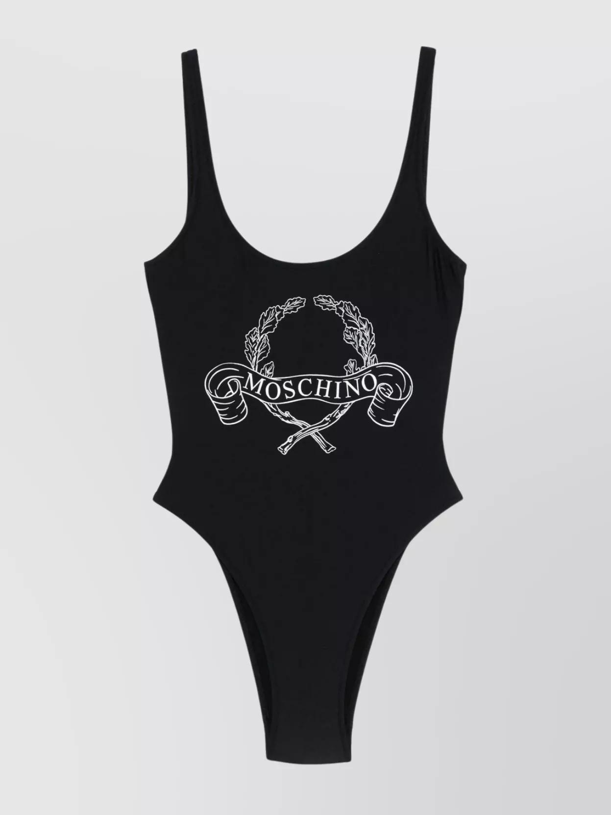 ワンピース水着 MOSCHINO COUTURE Woman Swimsuit White 42035577 1001 Swim Where? One-piece Swimsuit | Moschino