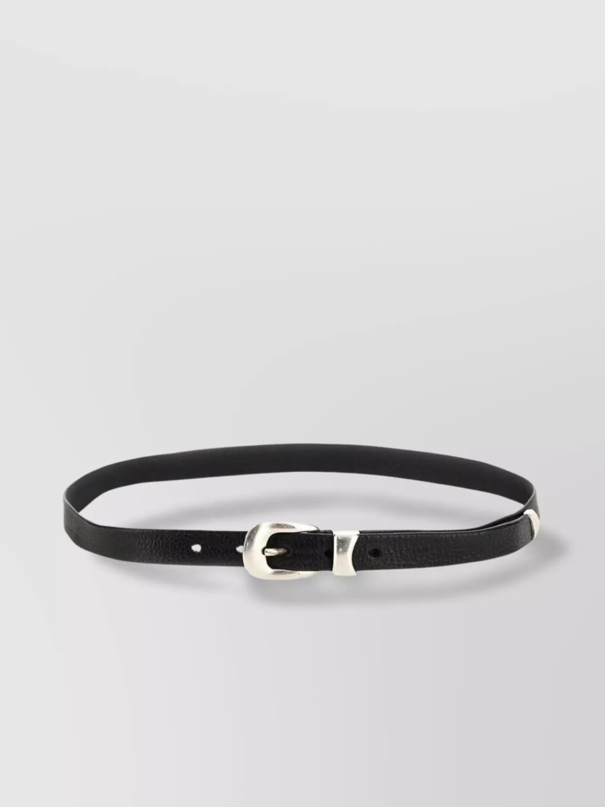OUR LEGACY BELT 2 CM Leather Black L90 ベルト
