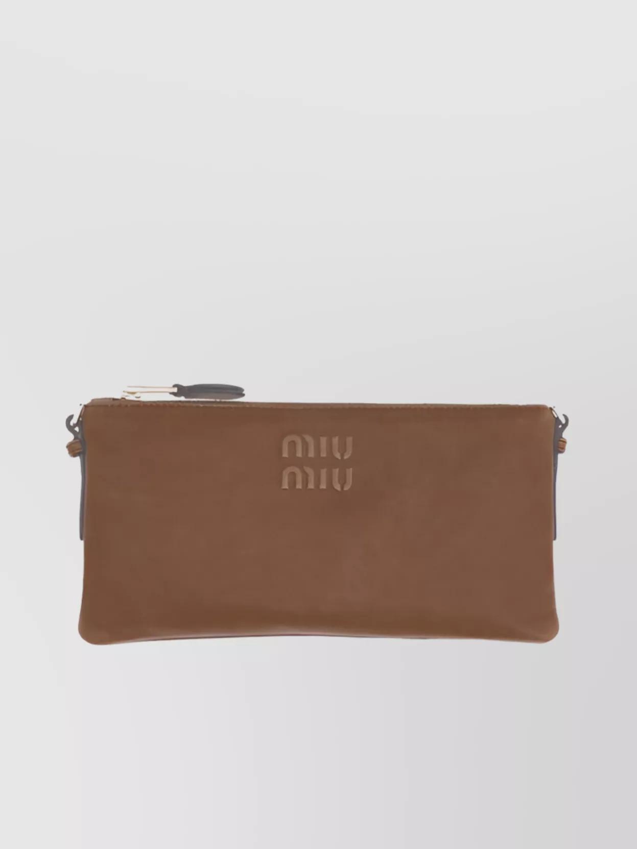 クラッチバッグ MIU MIU LEATHER POUCH MIU MIU - Nappa Leather Mini Pouch – The Sale Sisters