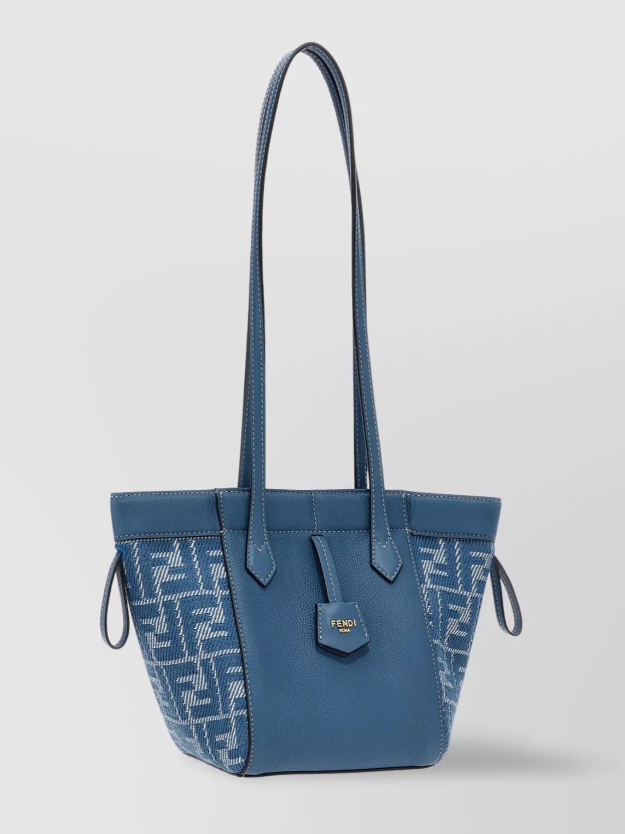 ショルダーバッグ・ポシェット FENDI EMBROIDERED FABRIC MINI ORIGAMI SHOULDER BAG Fendi Mini Origami Shoulder Bag in Blue | Lyst