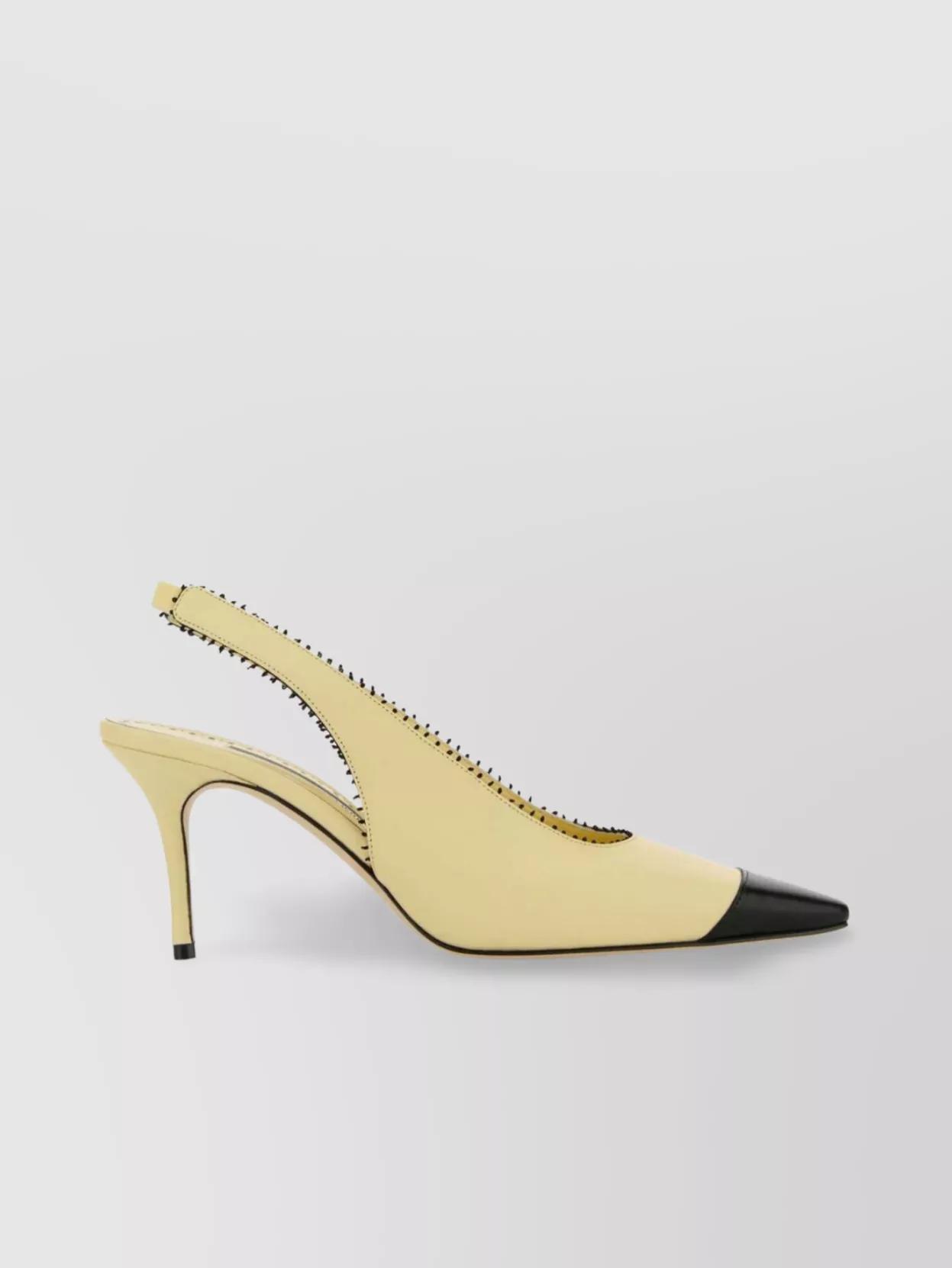 サンダル・ミュール Manolo Blahnik Pastel yellow nappa leather Gaius pumps Manolo Blahnik Yellow Satin Lurum Pumps 36.5 | Jadore Couture