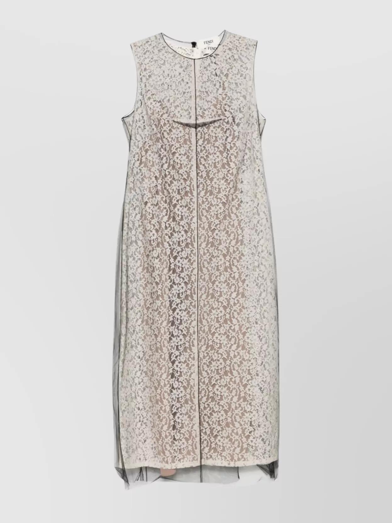 【関税＆送料込み】Fendi Lace Midi Deess Fendi - Lace midi dress Pink - The Corner