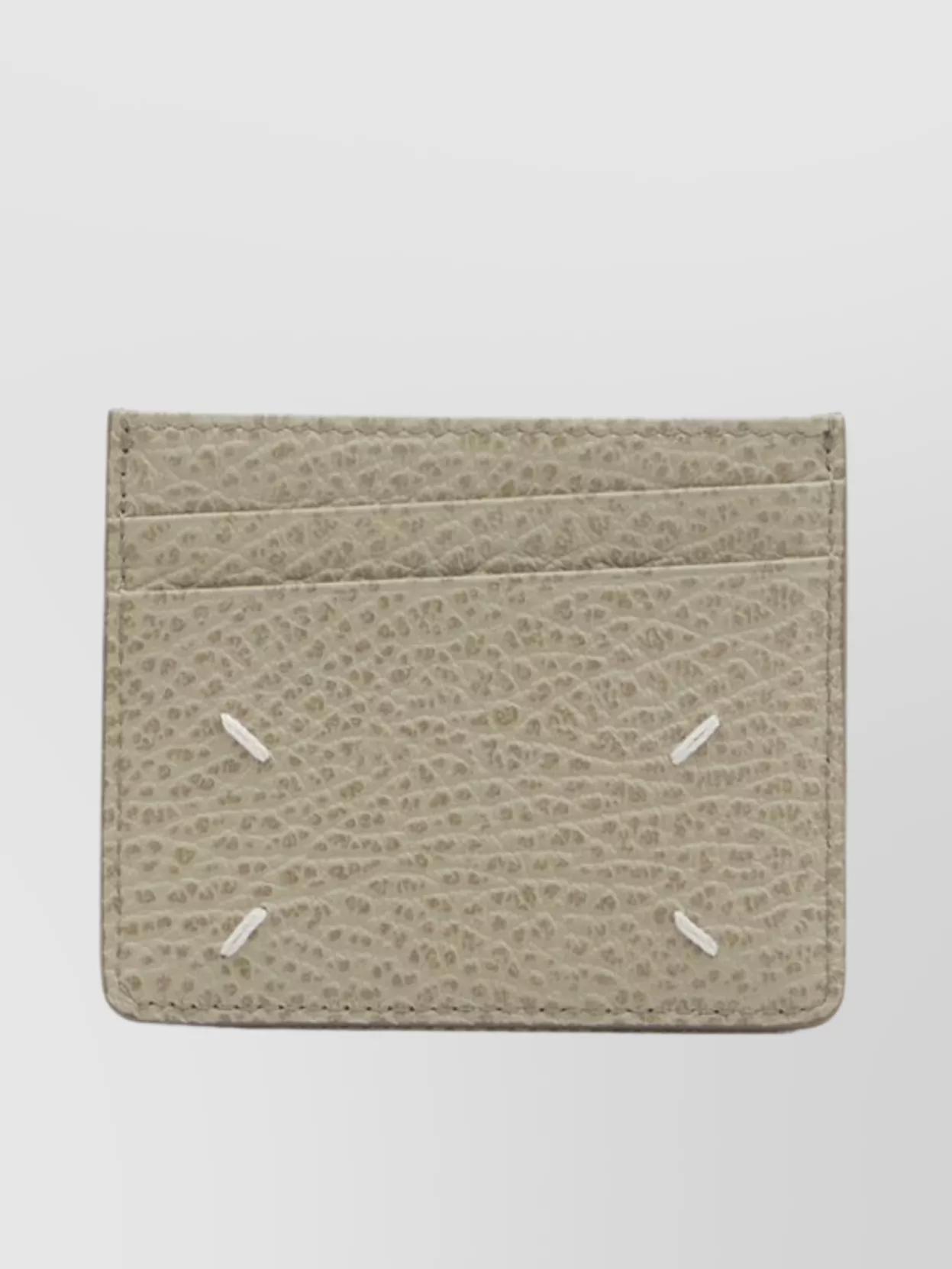 折りたたみ財布 Maison Margiela 24FW Stitched Logo Card Wallet SA1VX0005 P44 Maison Margiela Wallet with logo | Men's Accessories | Vitkac
