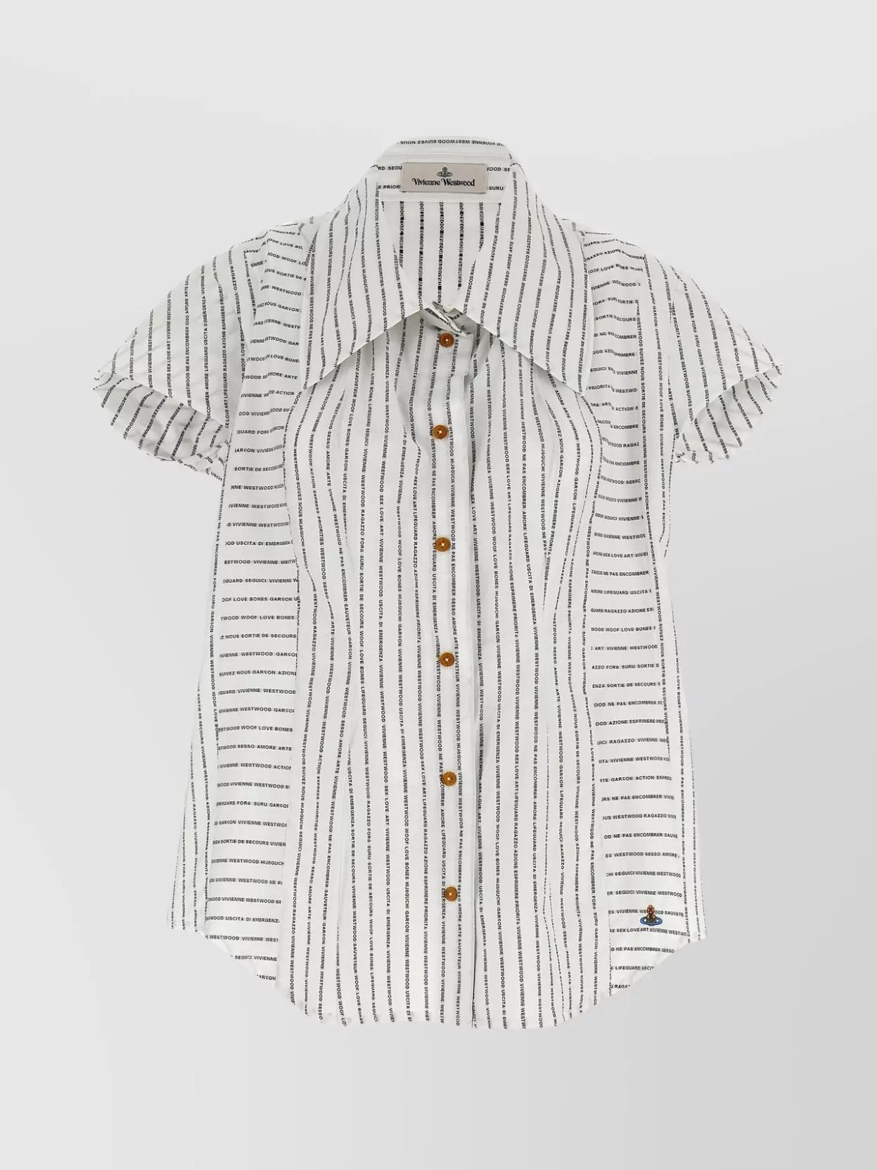 Vivienne Westwood Cotton Twisted Bagatelle Shirt in White | Lyst UK