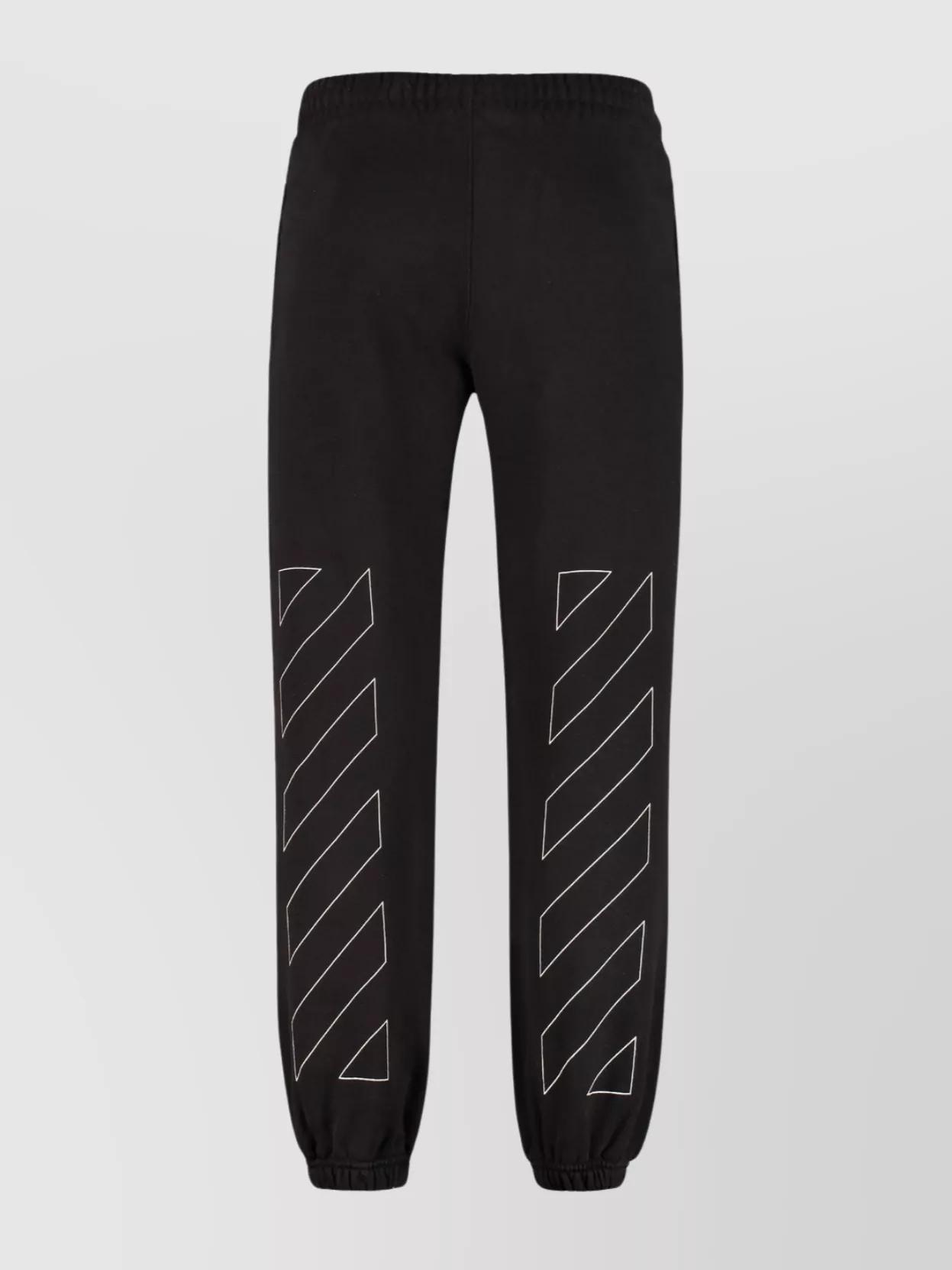 パンツ OFF-WHITE 'Ow' embroidered joggers Gray Gray Embroidered Ow Sweatpants in GREY for Women | Off-White™