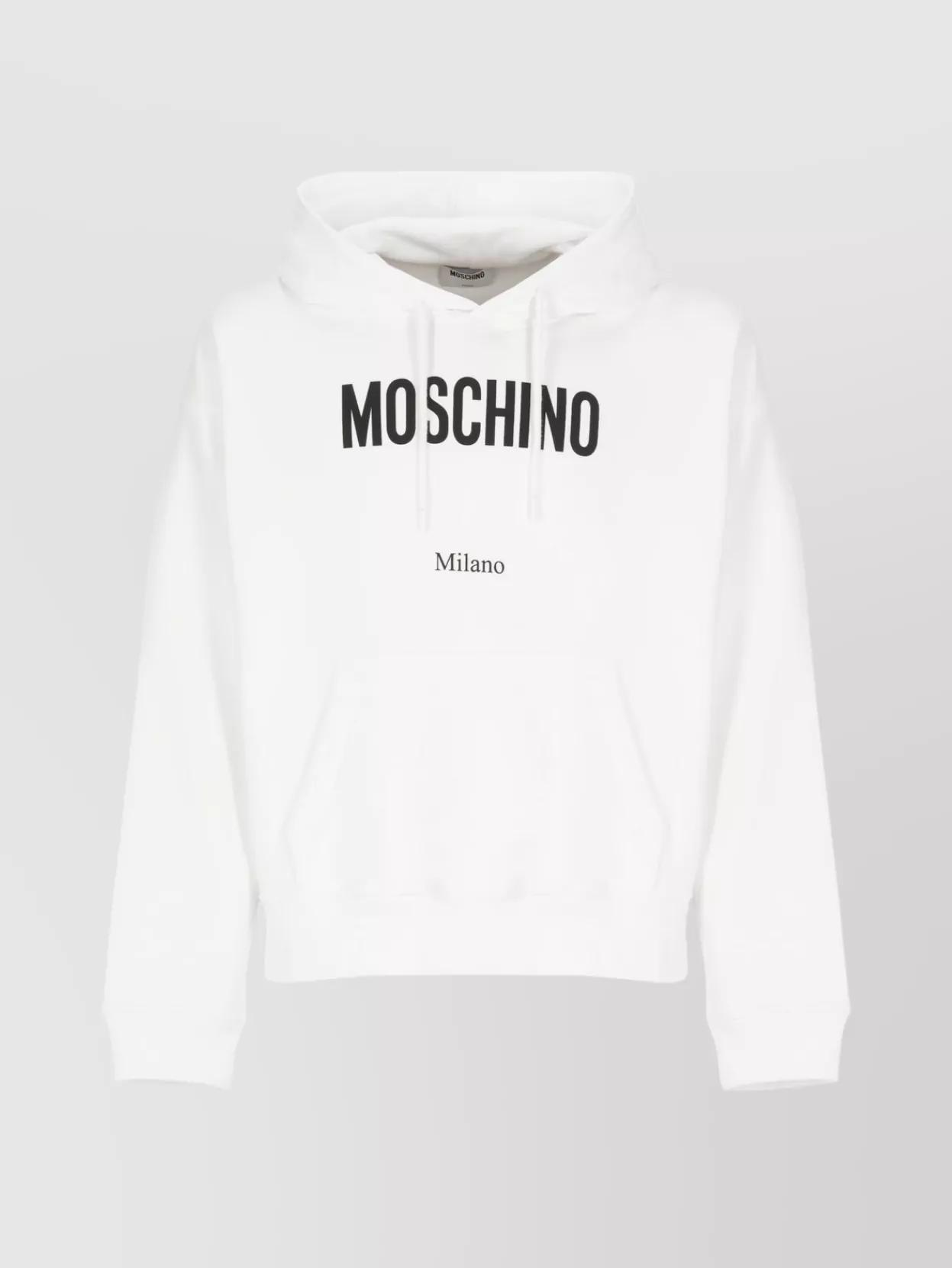パーカー・フーディ Moschino Sweatshirt With All Over Logo moschino-couture-printed-logo-