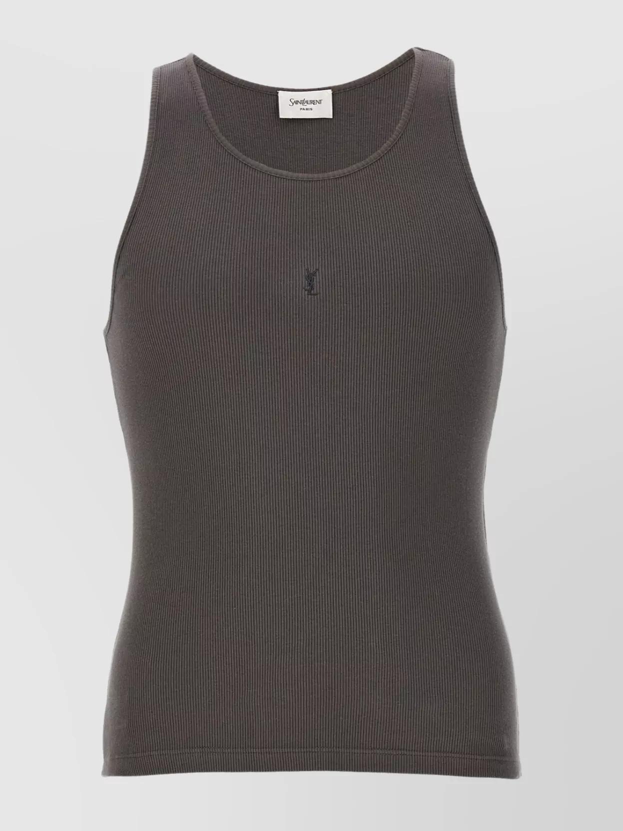 Tシャツ・カットソー SAINT LAURENT IVORY COTTON TANK TOP Men's Saint Laurent Sleeveless t-shirts | Lyst