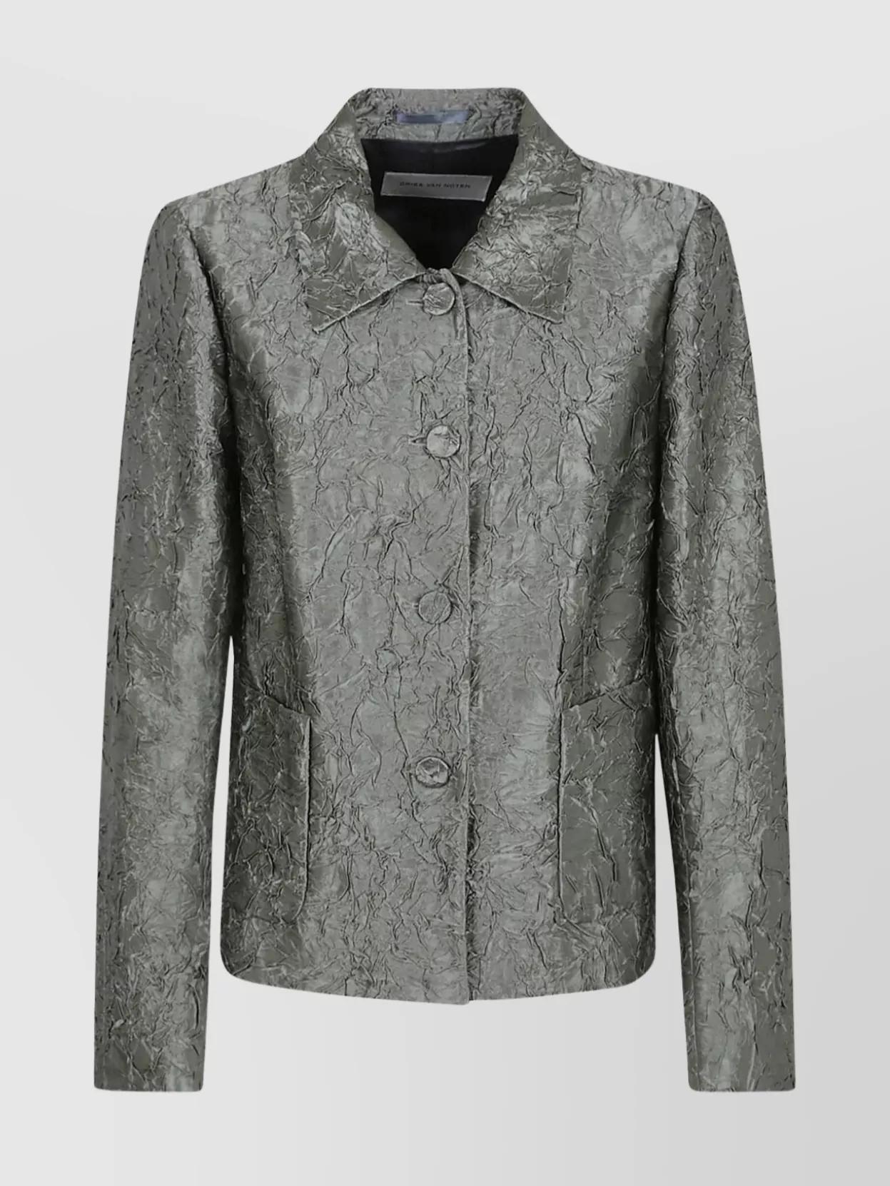 DRIES VAN NOTEN | Floral Jacquard Single Breasted Blazer