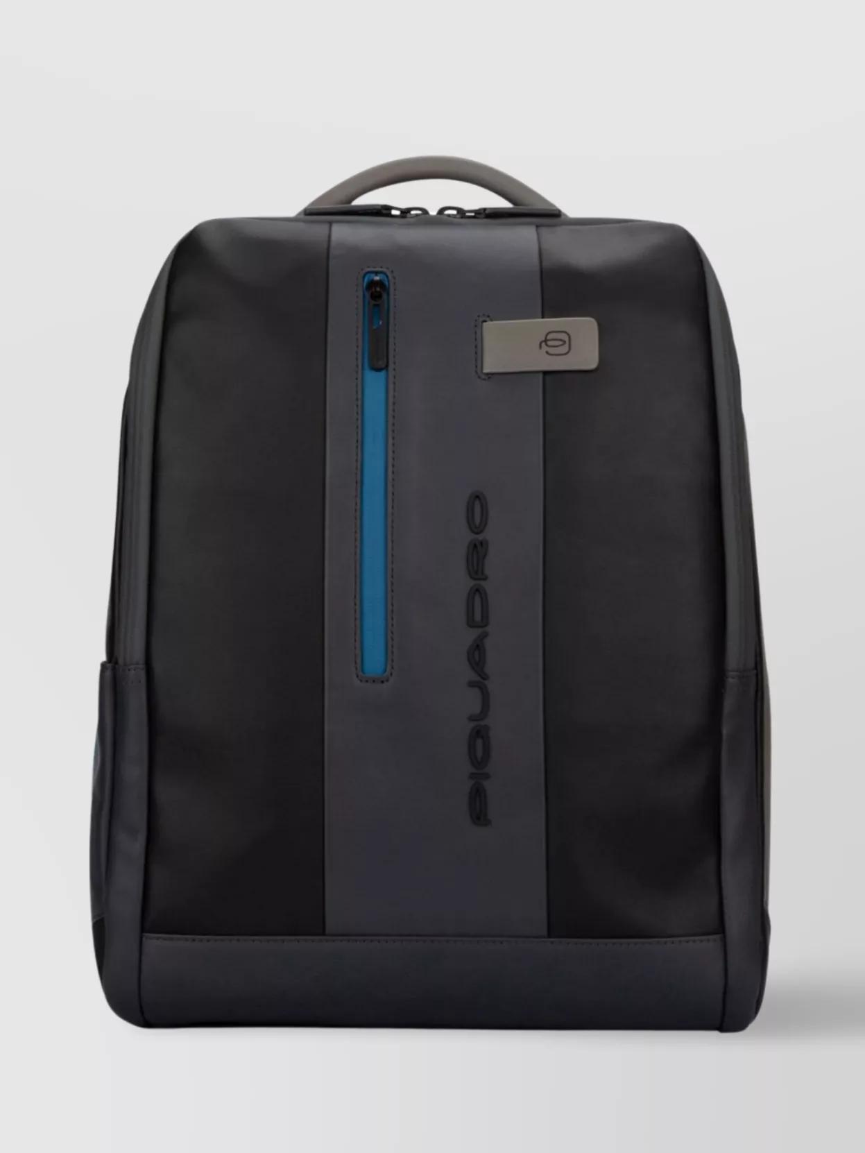 Piquadro Black Leather Backpack main image 0