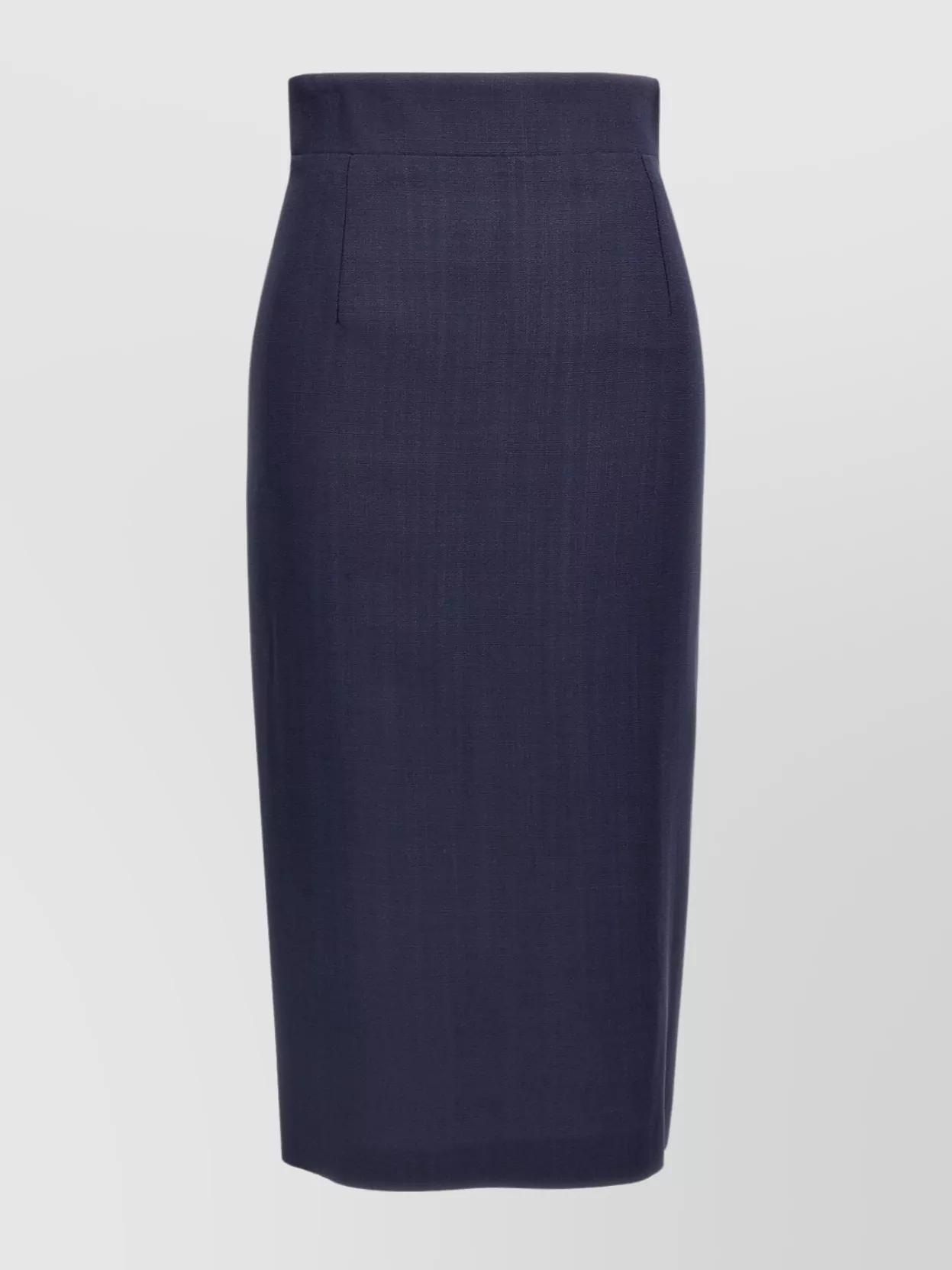Tagliatore 'Myra' High-Waisted Knee-Length Skirt in Blue | Lyst