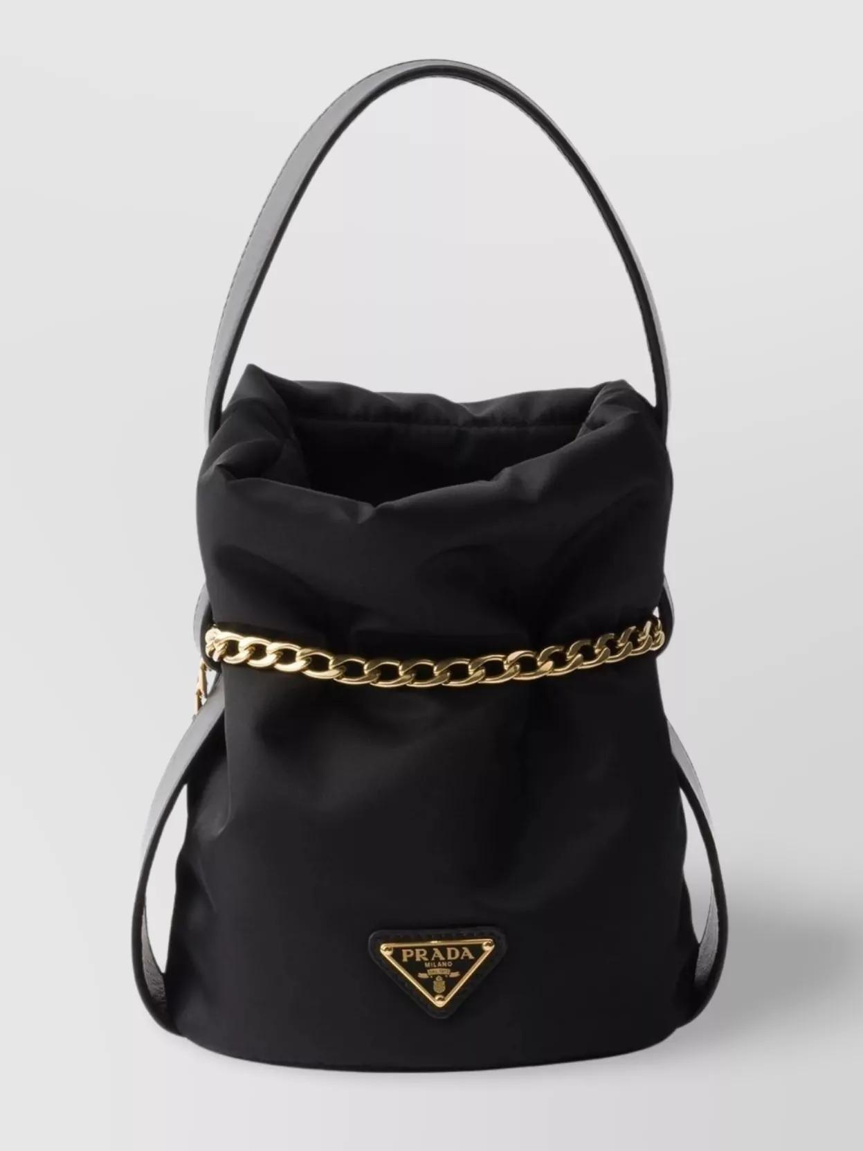プラダナイロンバケットLサイズ PRADA 【新品同様】プラダ ナイロン パデット バケットハット L