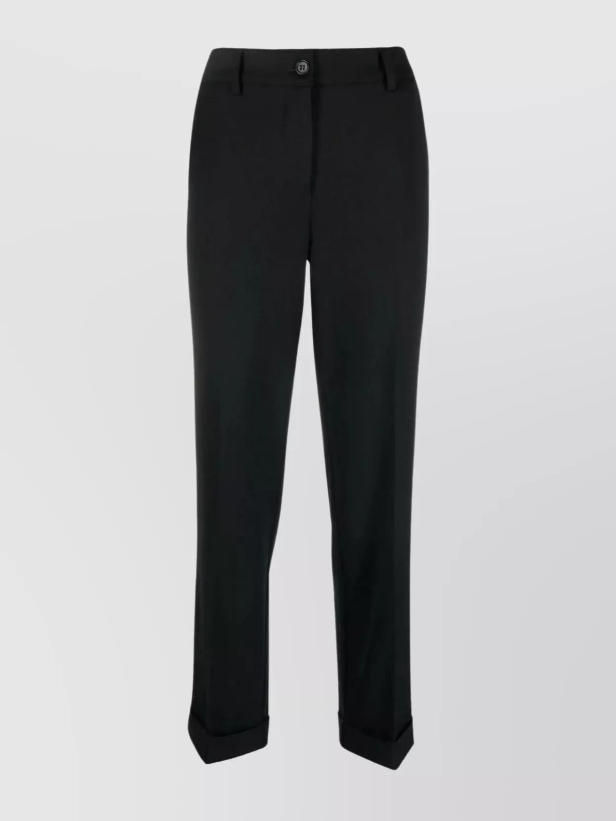 パンツ PAROSH Women Straight Pants D230730 013 Black P.A.R.O.S.H. straight-leg Tailored Trousers | Black | FARFETCH