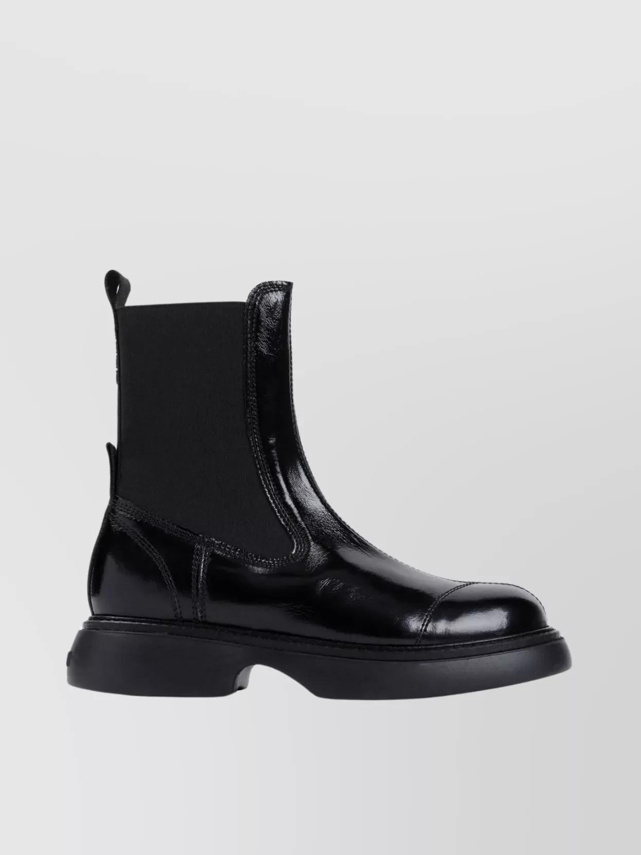 Ganni Everyday Mid Chelsea Boots in Black | Lyst