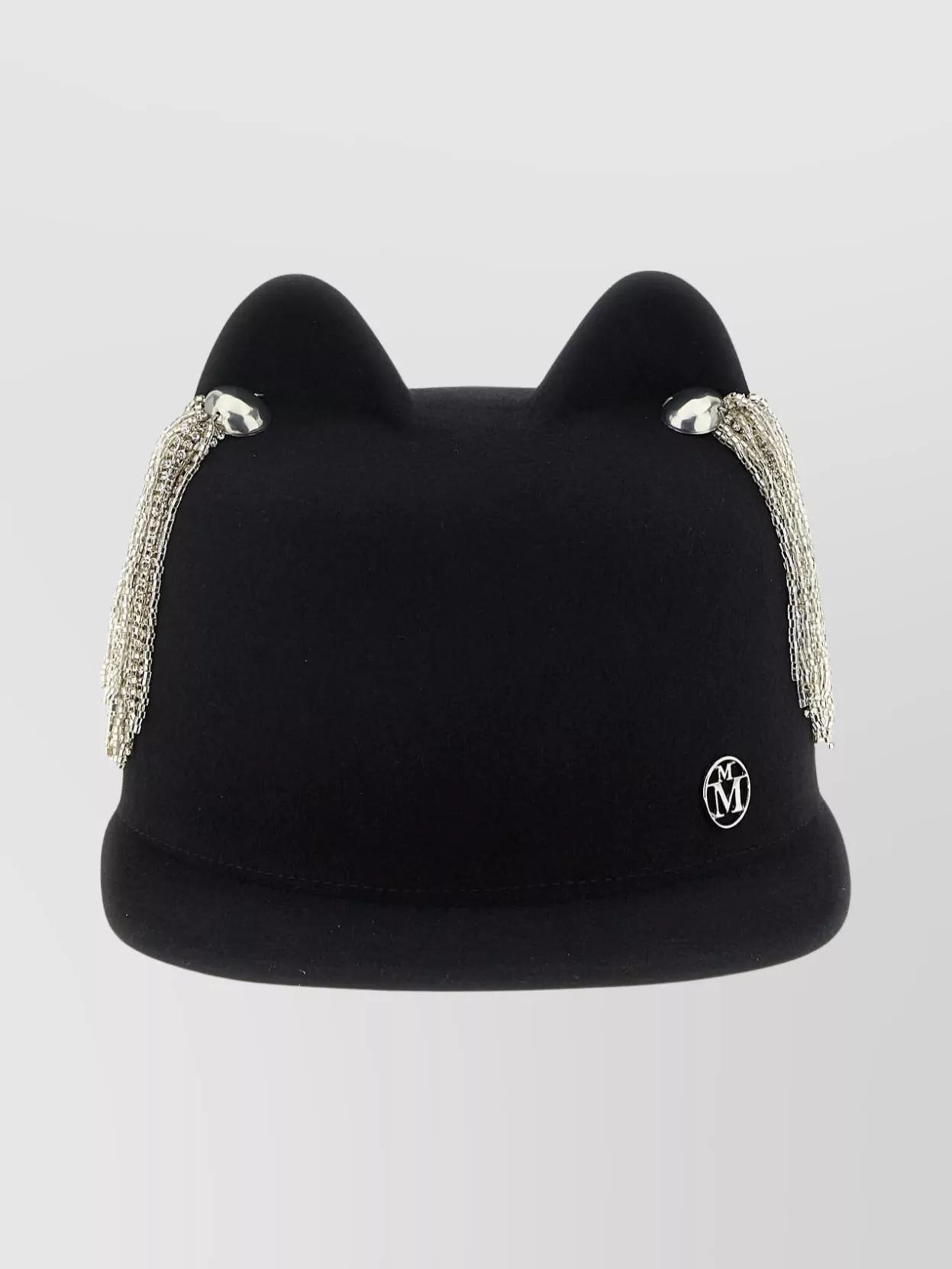 MAISON MICHEL ハット グレイッシュピンク MAISON MICHEL ハット グレイッシュピンク