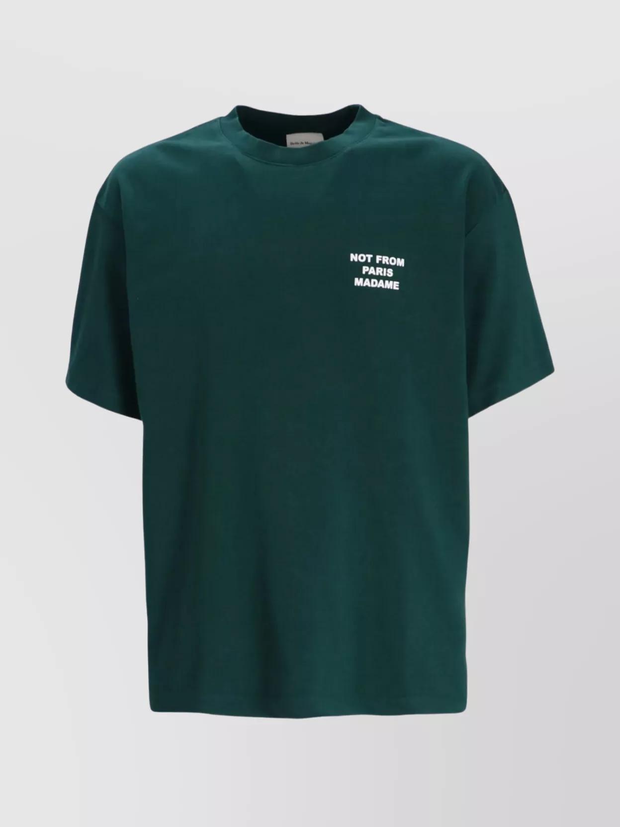 Tシャツ・カットソー DROLE DE MONSIEUR Men T Shirts TS202 CO002NY Blue Drôle de Monsieur Logo T-shirt - Blue - Men | PERMTS203CO002NY