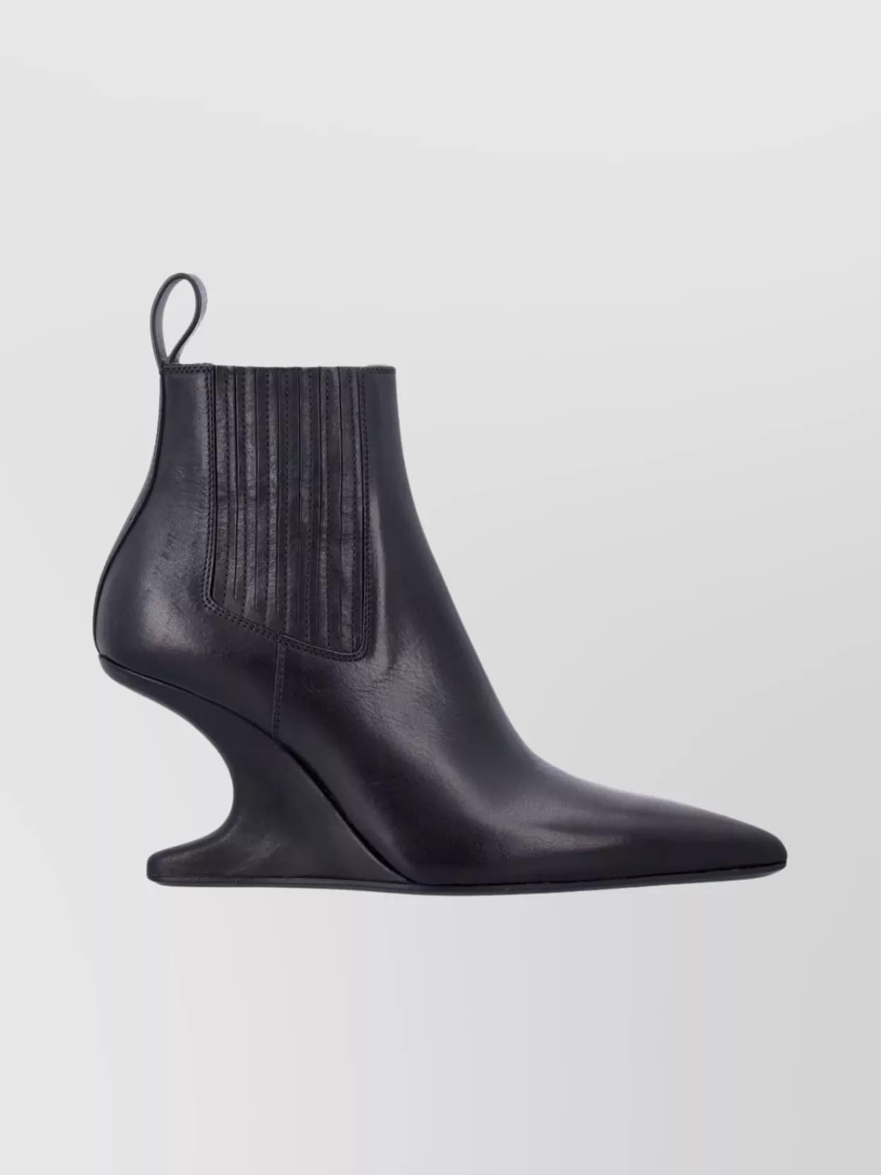 Rick Owens Heeled Silver Boots Rick Owens Rick Owens HEELED SLIVER