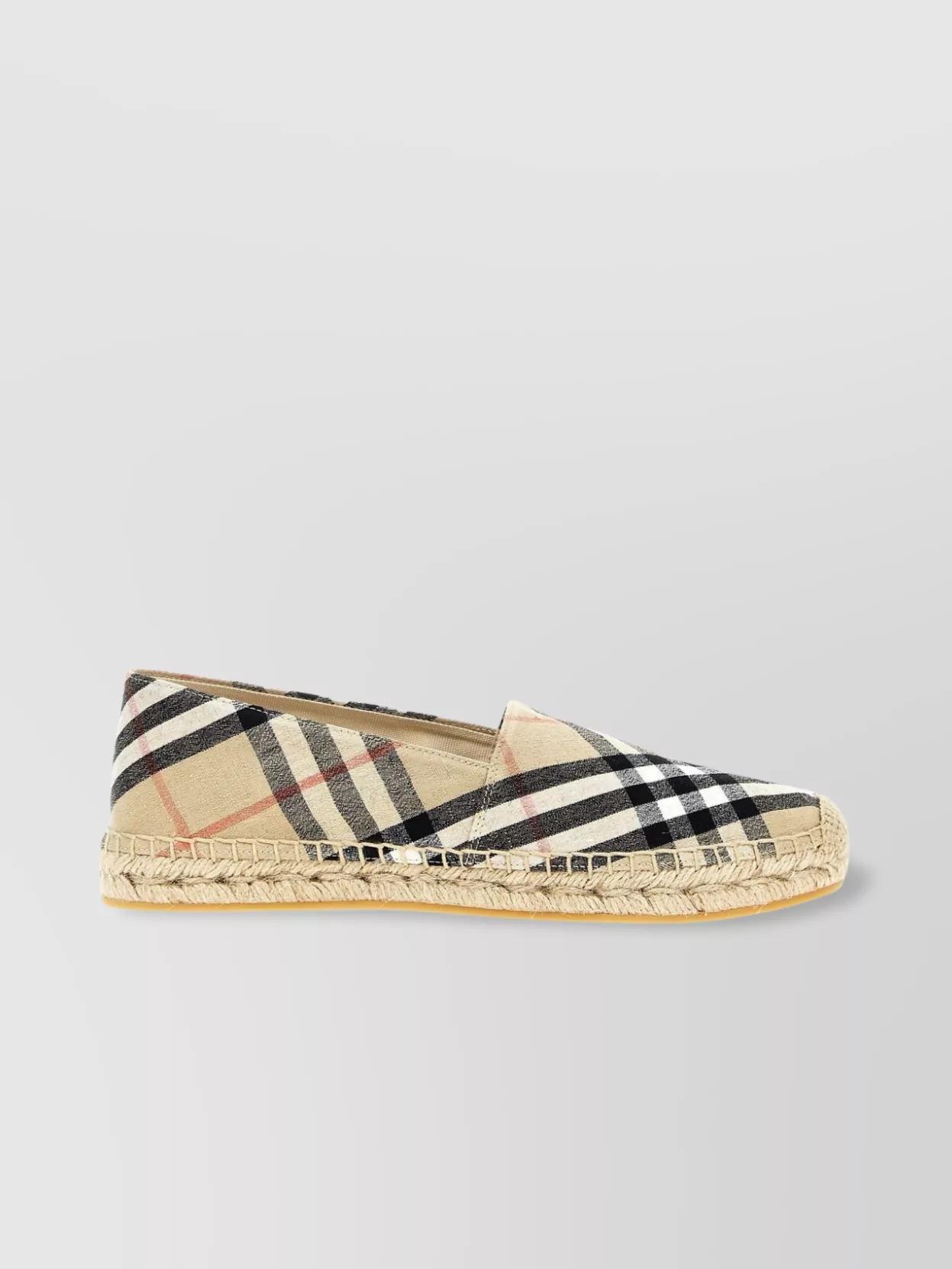 スリッポン Burberry SS25 Check espadrilles (8109180 SANDIPCHECK) Burberry Espadrille shoes and sandals for Women | Online