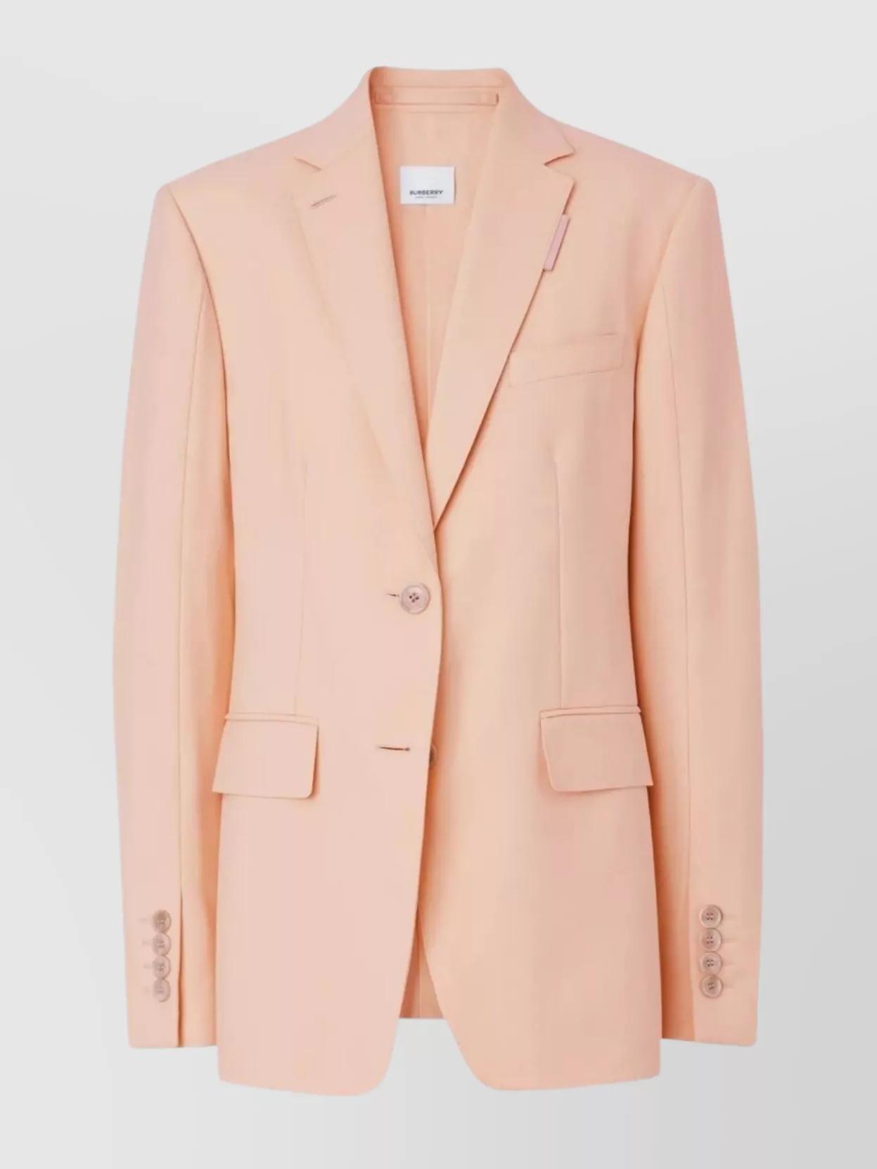 ジャケット Burberry SS24 Pink wool blazer (8082619 B8640) Burberry Outlet: Blazer woman - Pink | Burberry blazer