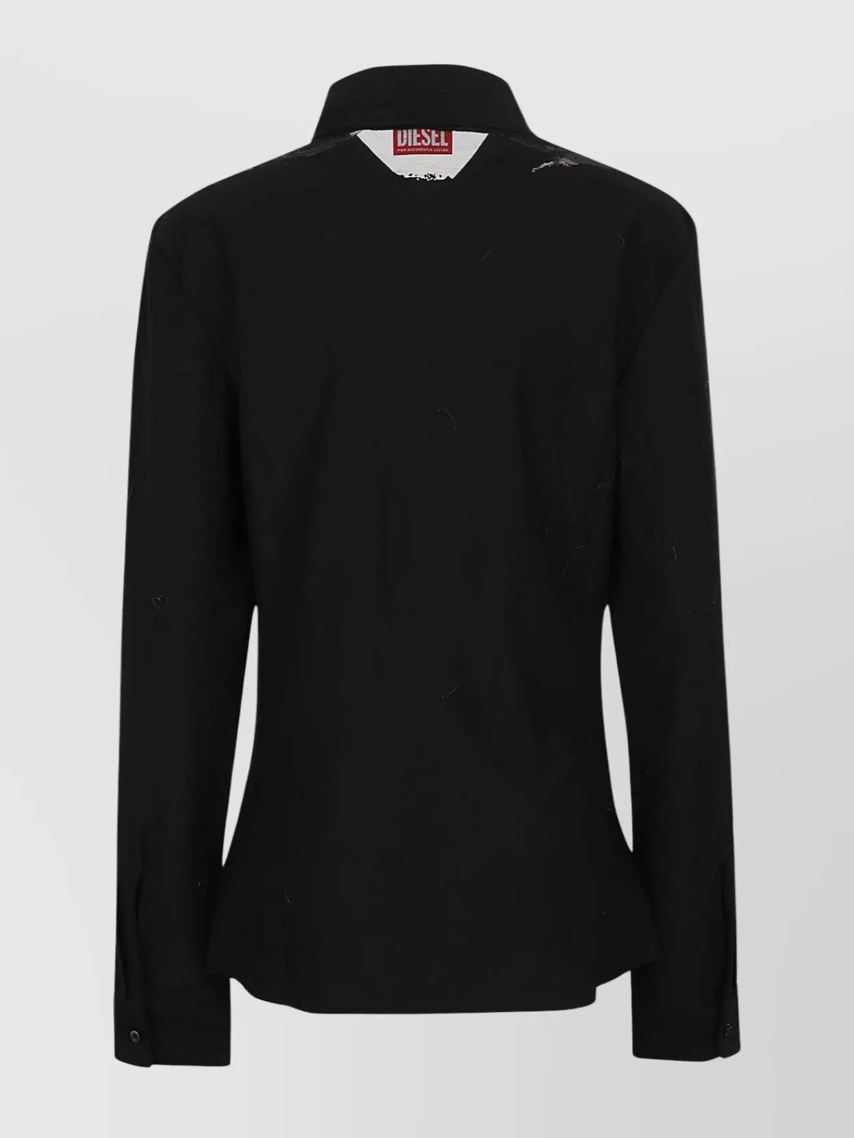 DIESEL Stretch Shirt in Black | Lyst UK