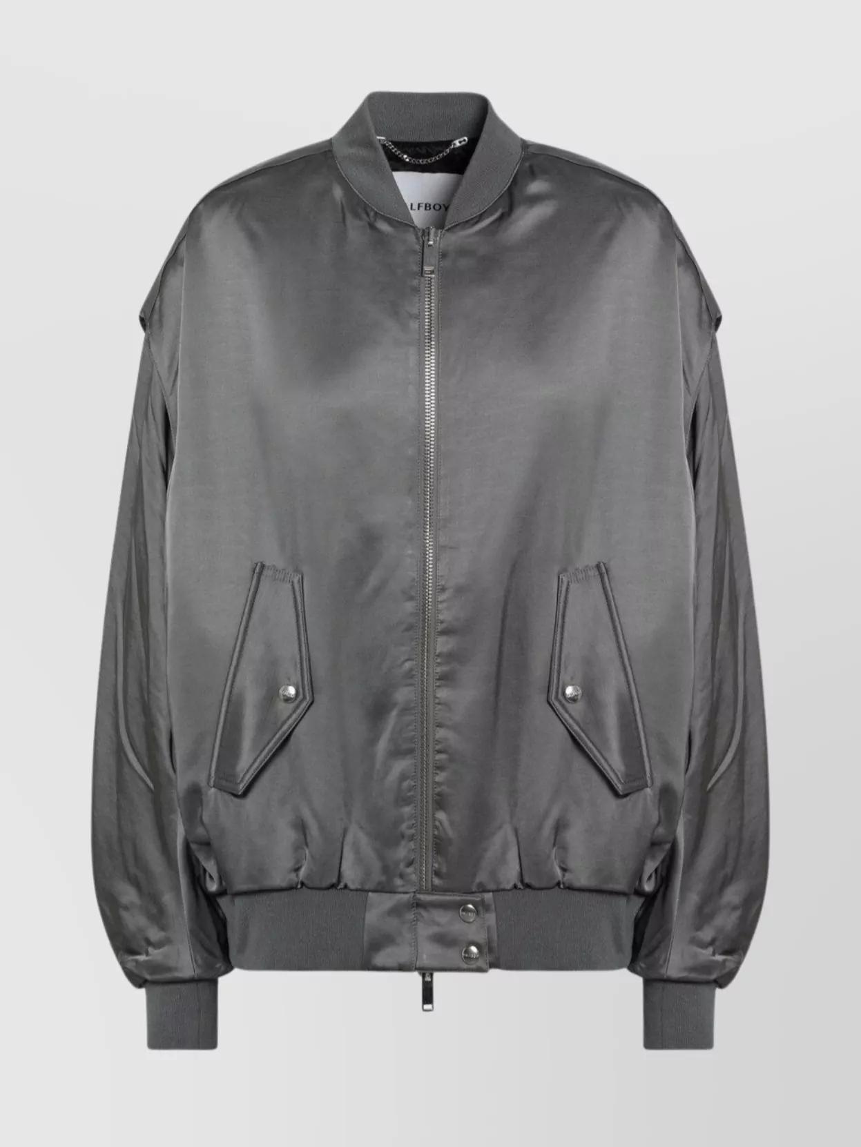 HALFBOY ハーフボーイ シルバー レザー ジャケット Halfboy Jackets for Women | Online Sale up to 80% off | Lyst