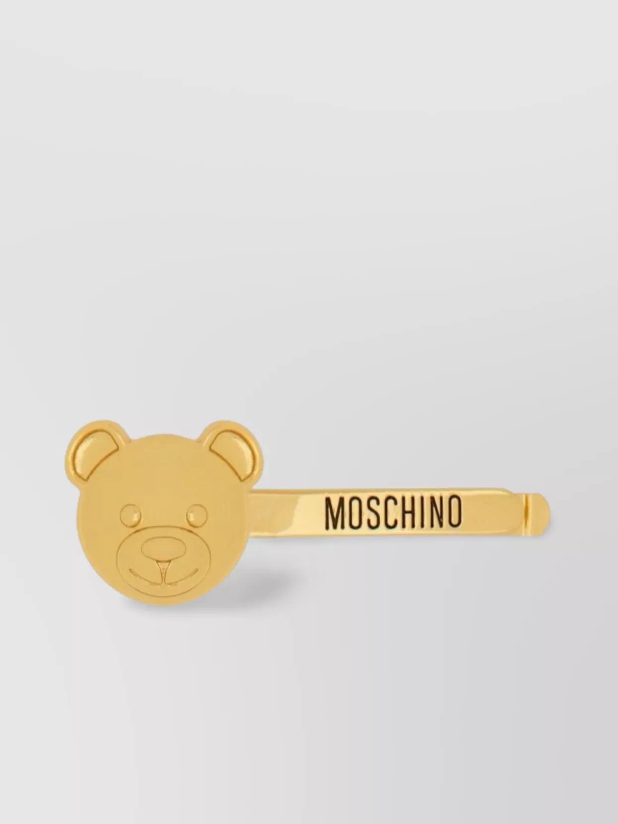 ヘアアクセサリー Moschino Teddy Bear Hair Pin Moschino Teddy Bear Hair Pin - Gold - Women | 910784030606