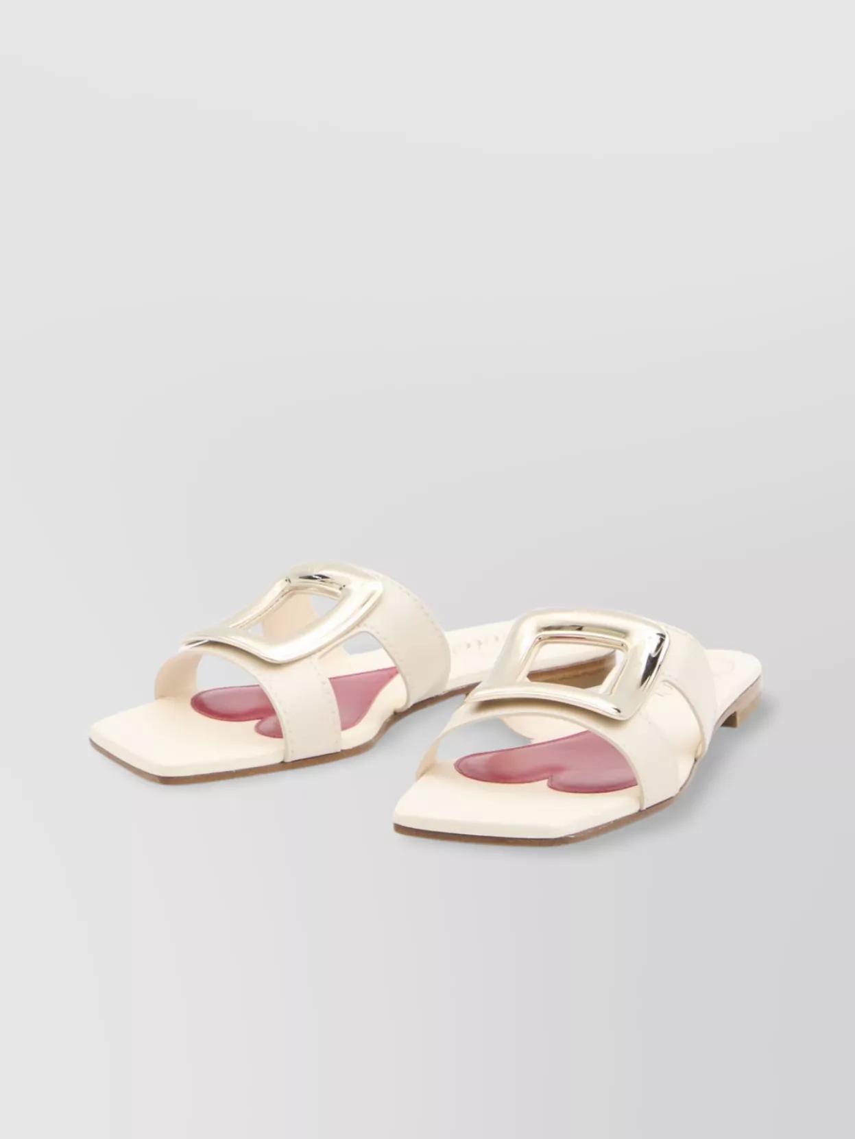 【Roger Vivier】\"Squared Buckle\" スライドサンダル Roger vivier 