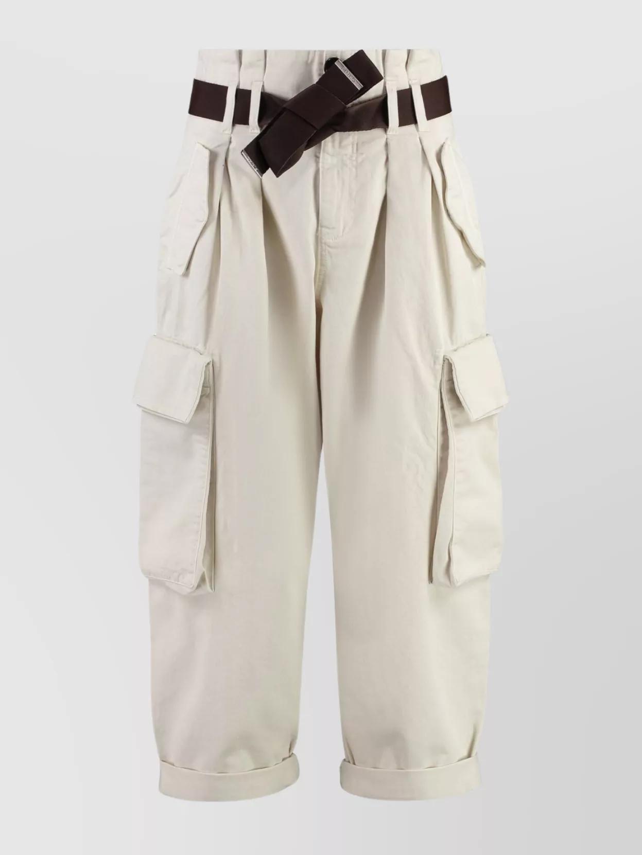 ボトムスその他 PINKO Women Pants 104379A1B3M30 Beige Pinko - Robotech cotton trousers Beige - The Corner