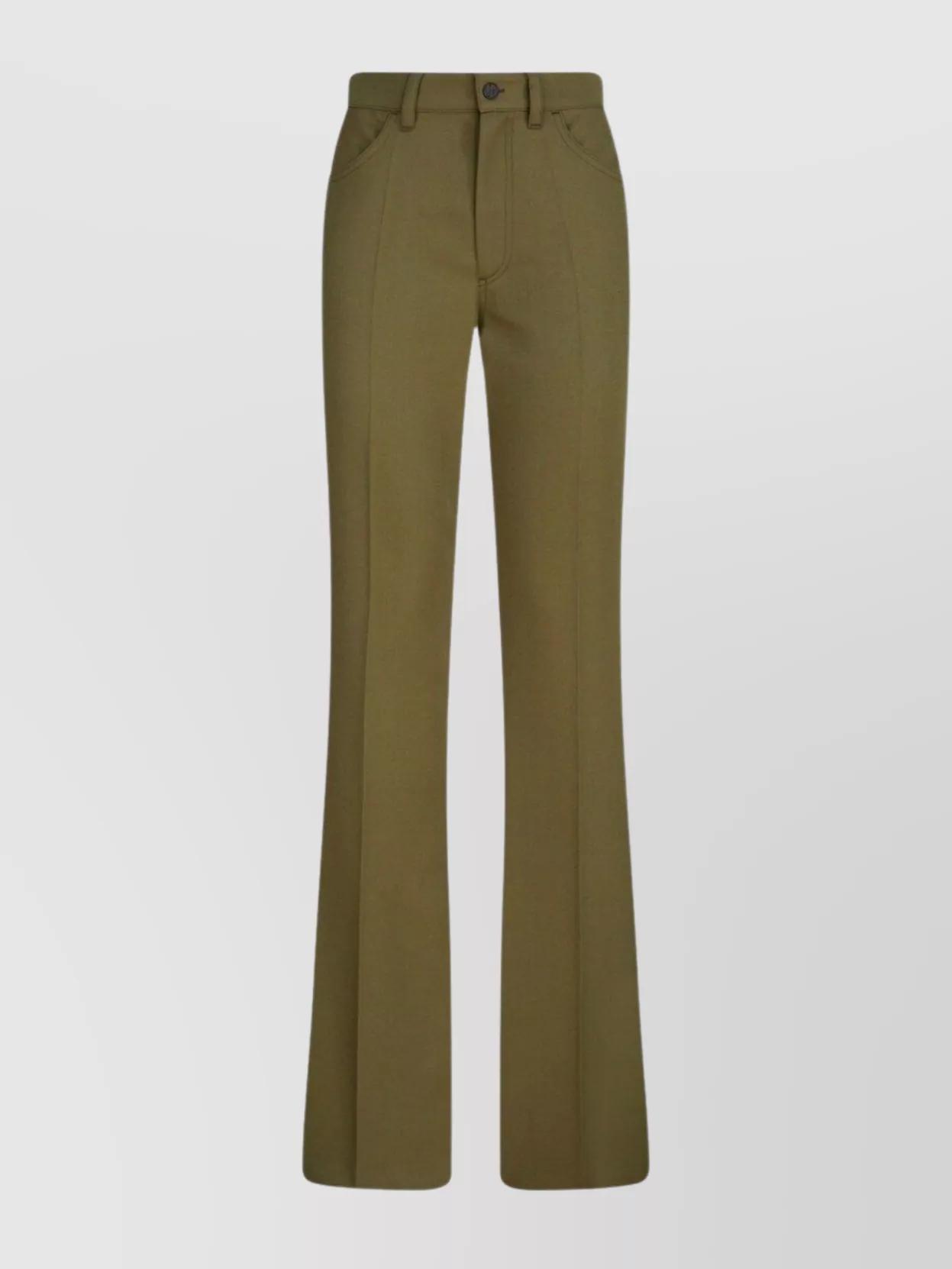 パンツ THE ATTICO Flared pants Cutout jersey flared pants in black - The Attico | Mytheresa