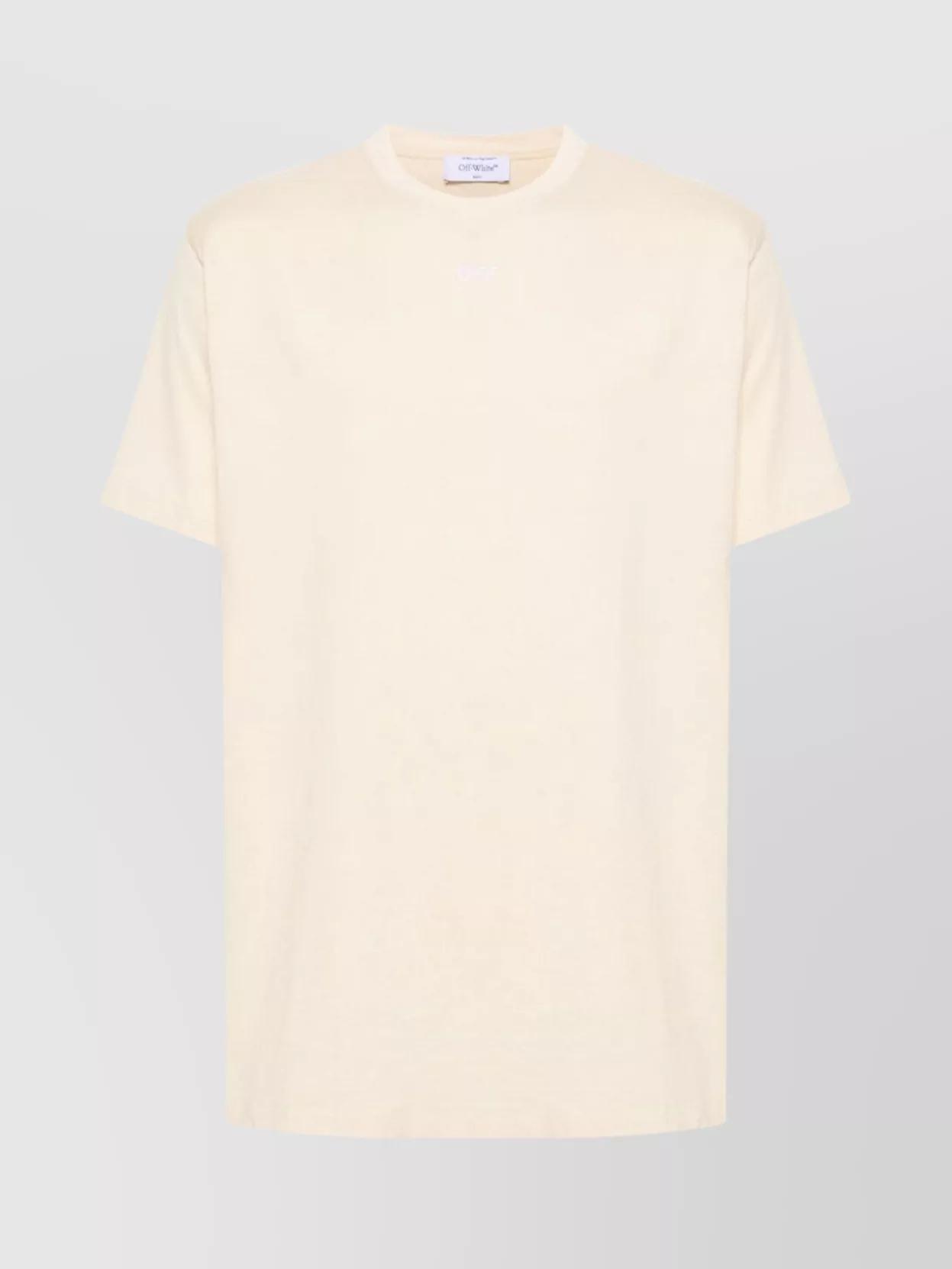 Tシャツ・カットソー OFF WHITE Ivory Cotton Oversize T-Shirt Off-White c/o Virgil Abloh Short sleeve t-shirts for Men