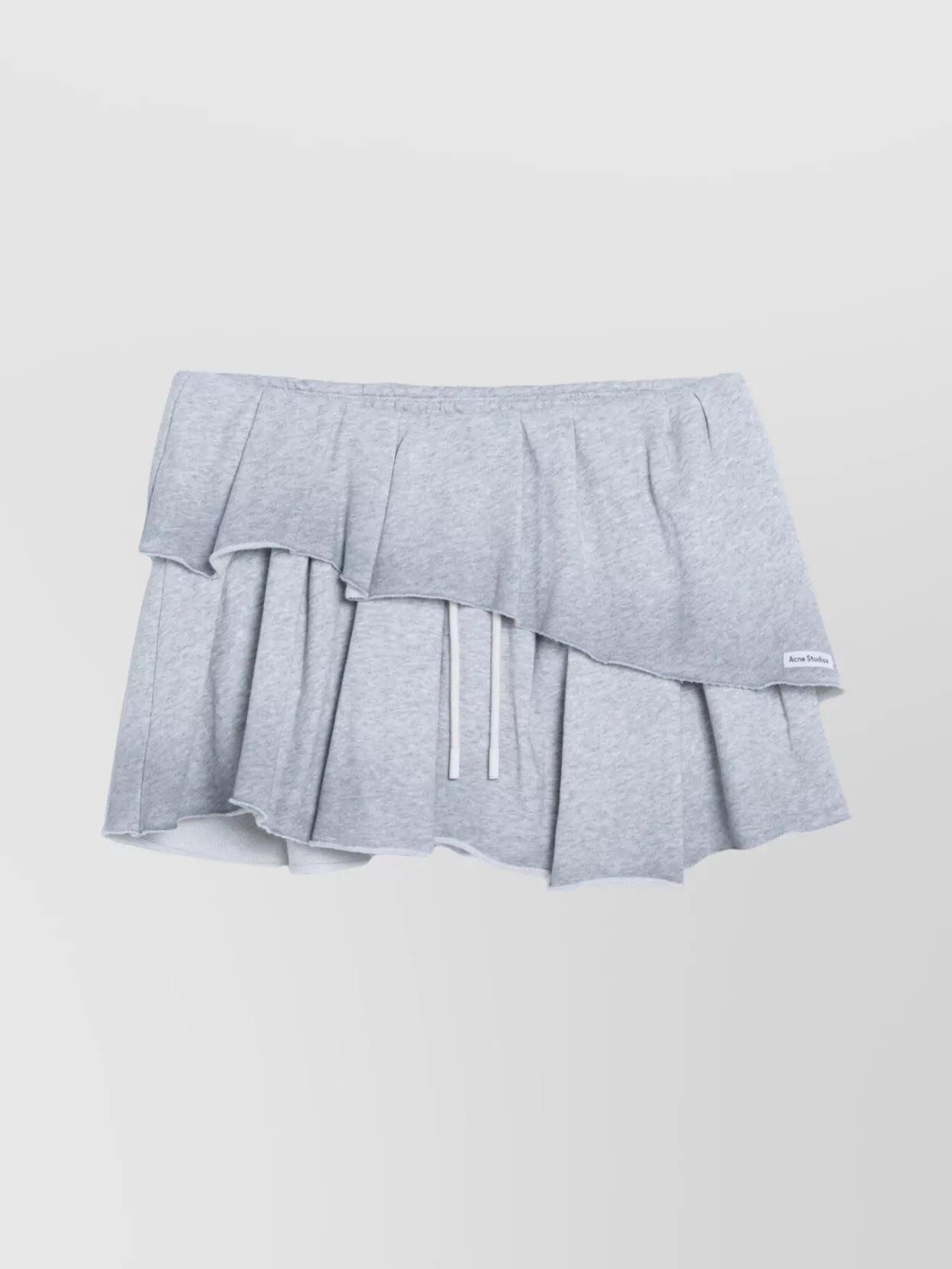 【関税&送料込】Acne Studios Grey Fleece Ruffle Mini Skirt 関税&送料込】Acne Studios Grey Fleece Ruffle Mini Skirt