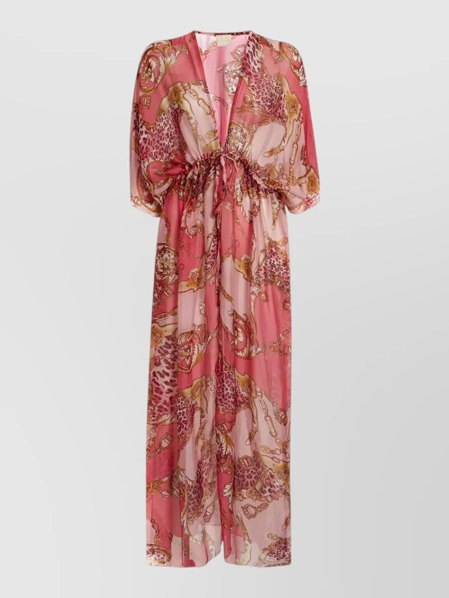 Guess LANGES - Vestito lungo - braun/marrone