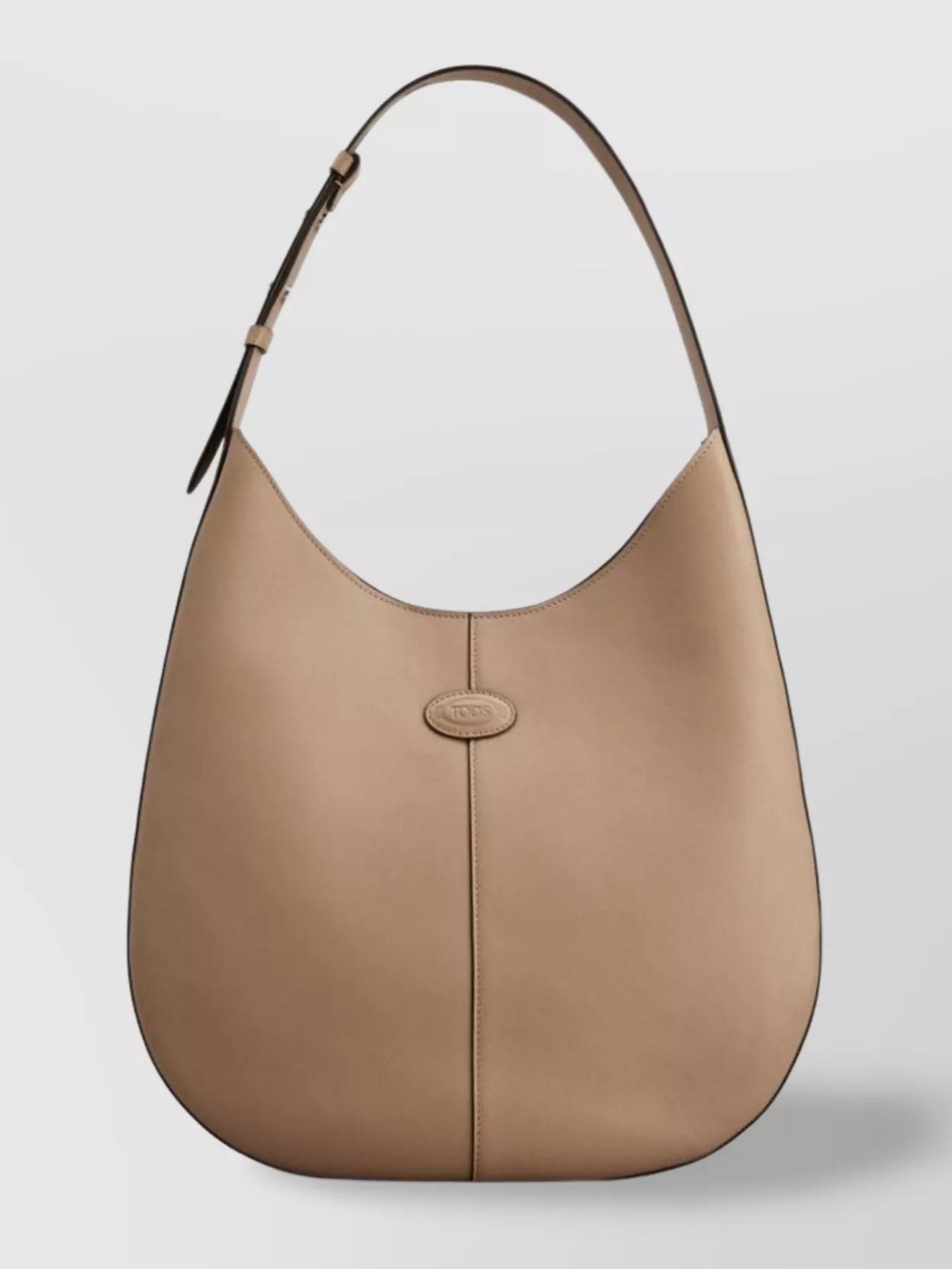 Tod s Small Leather Oval Shoulder Bag in Natural Lyst