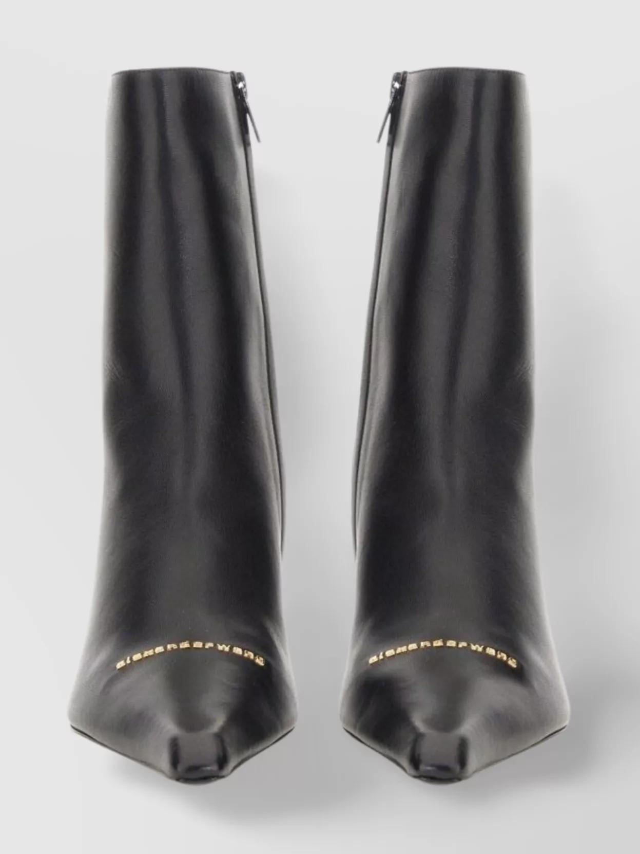 ショートブーツ・ブーティ ALEXANDER WANG BLACK LEATHER KIRA 105 ANKLE BOOTS Alexander Wang Kira 105mm Ankle Boots | Black | FARFETCH
