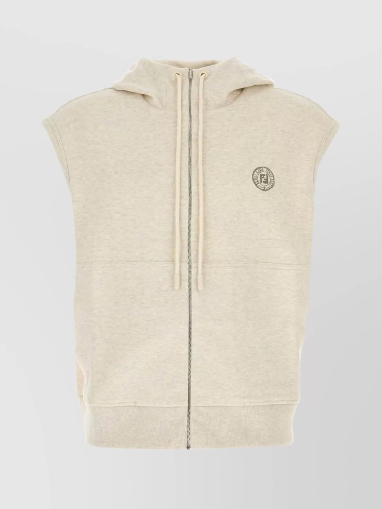 【関税&送料込】Fendi Melange Crema Stretch Sweatshirt Fendi Sweatshirts for Men | Online Sale up to 49% off | Lyst