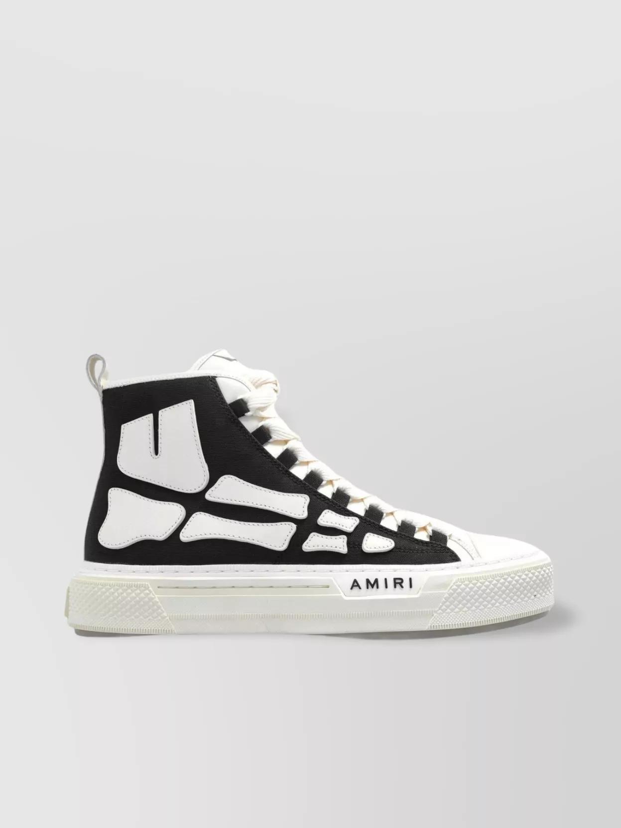 AMIRI★スケルトン ハイトップ レースアップ スニーカー Amiri Skel Top Hi BLUE/WHITEHigh Sneakers Shoes Men BRAND