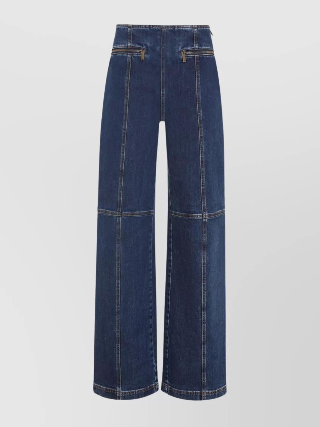 【関税込み】ETRO 'sparkling' jeans TRF HIGH RISE EXTRA WIDE LEG JEANS - Light blue | ZARA